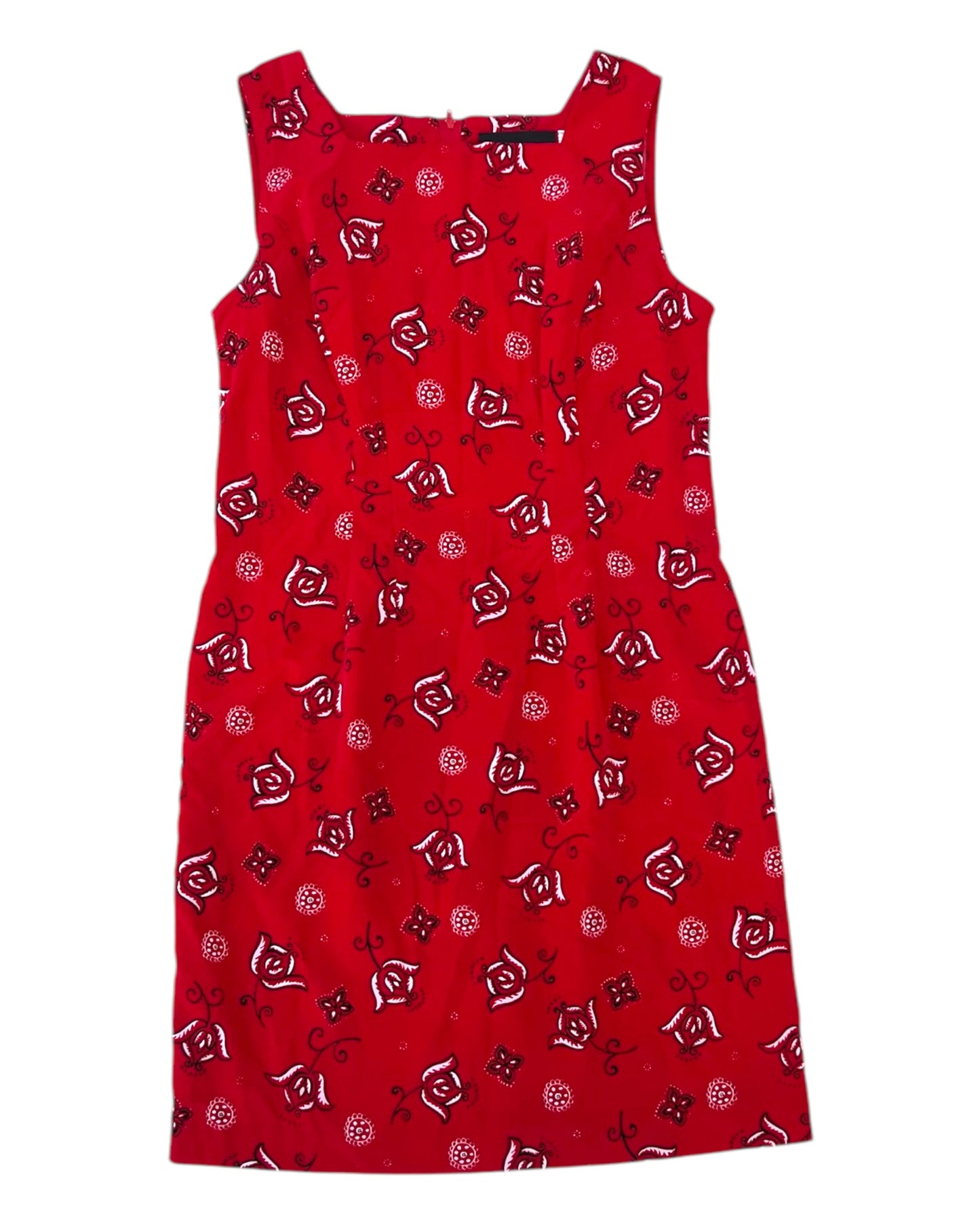 Vintage Red Bandana Shift Dress