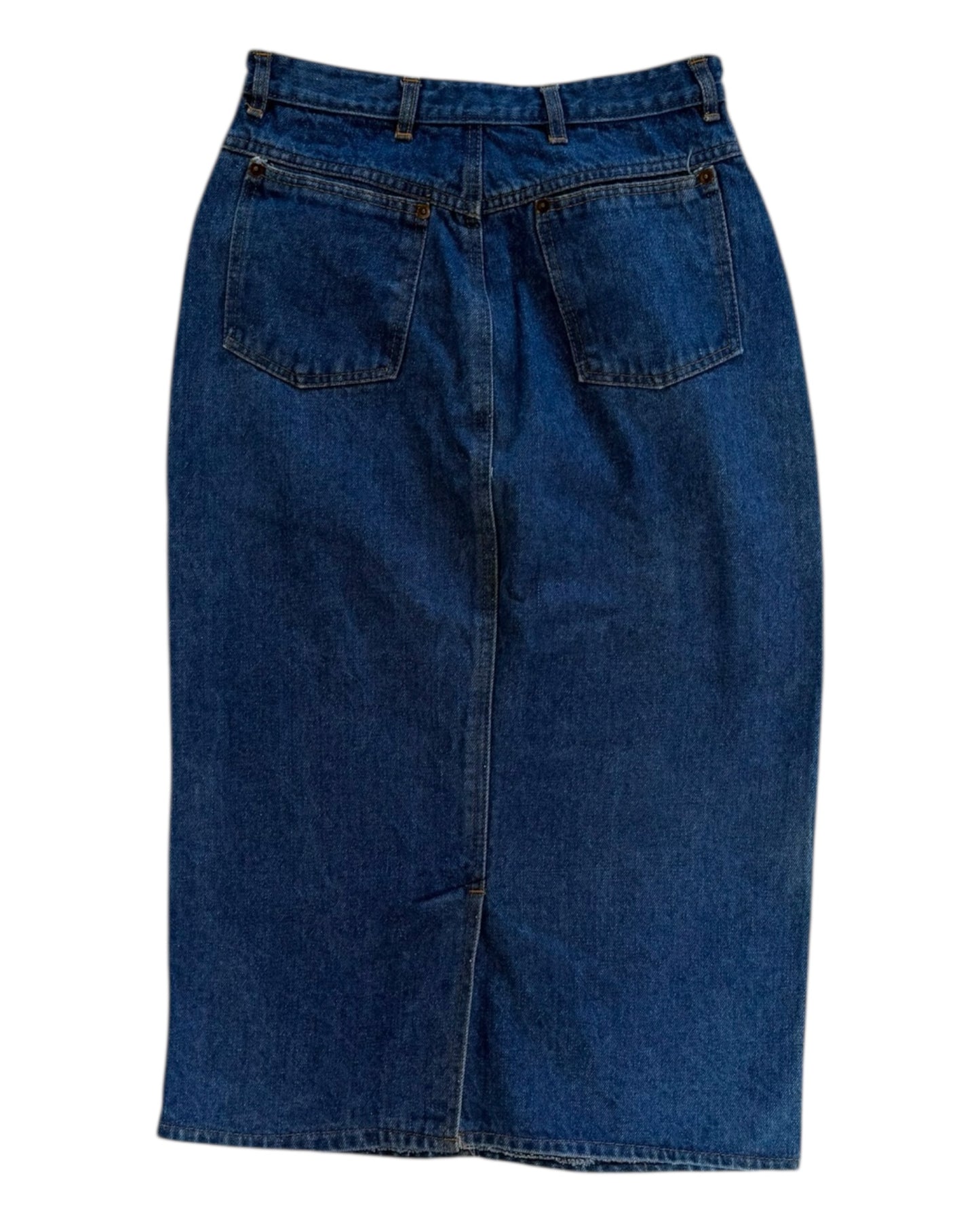 Vintage Denim Maxi Skirt