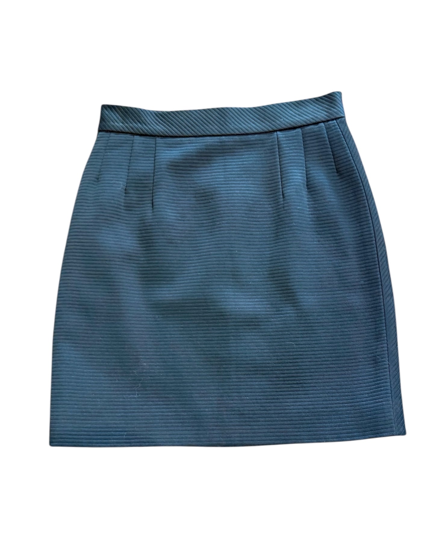 Vintage 2008 Prada Ribbed Mini Black Skirt