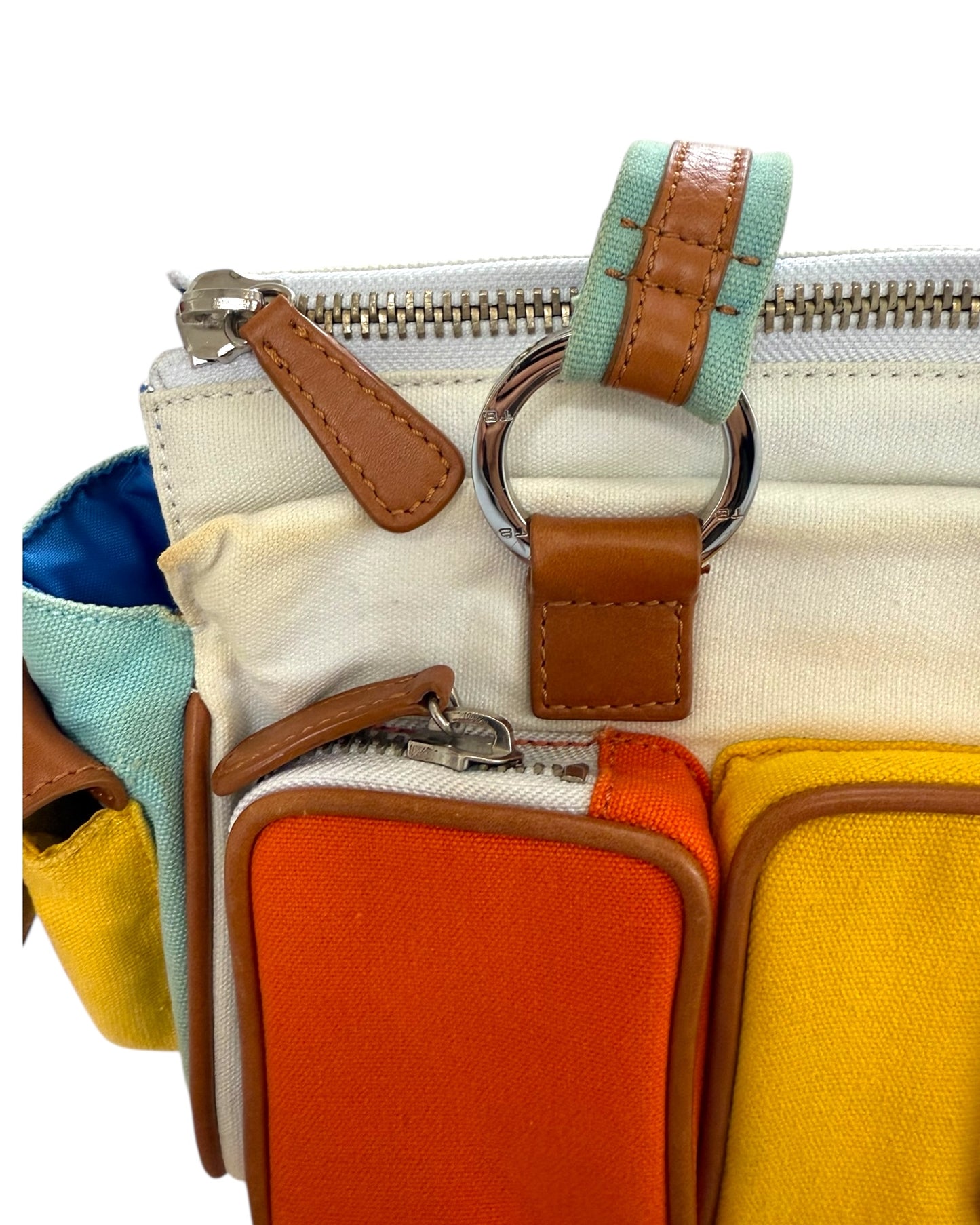 Vintage Tosca Blu Many Pockets Bag