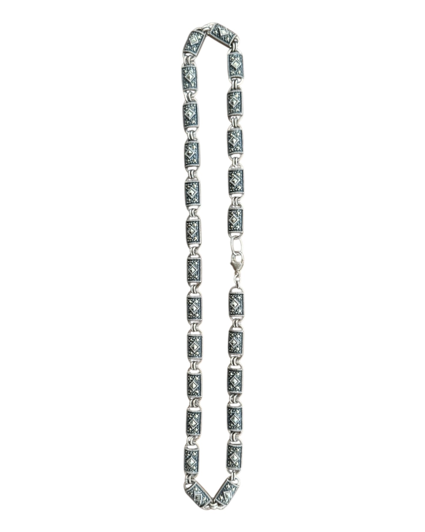 Vintage Sterling Silver Chain-Link Necklace