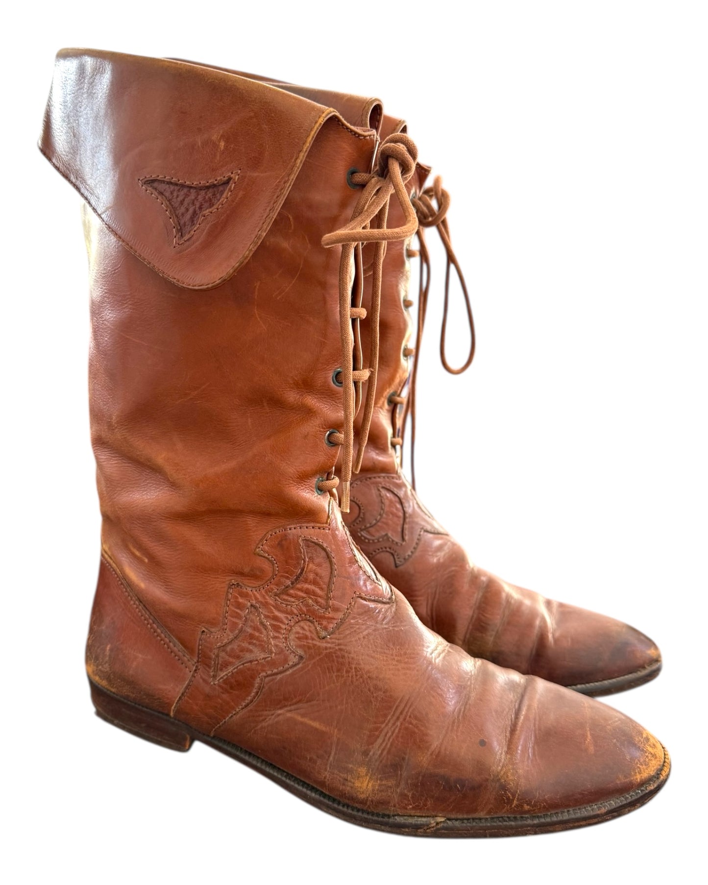 Vintage Brown Leather Boots