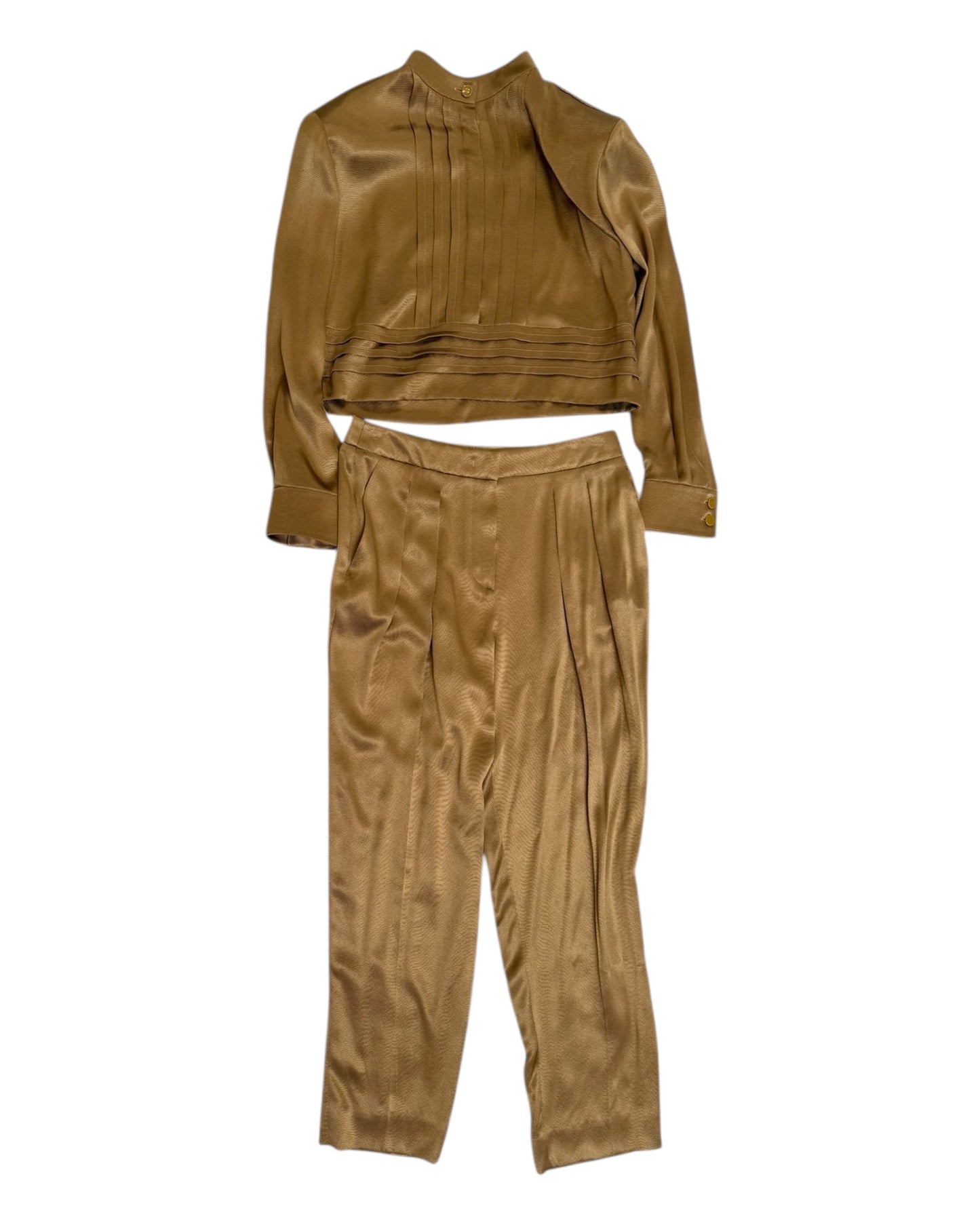 Pre-Loved Giorgio Armani Gold Pant Suit