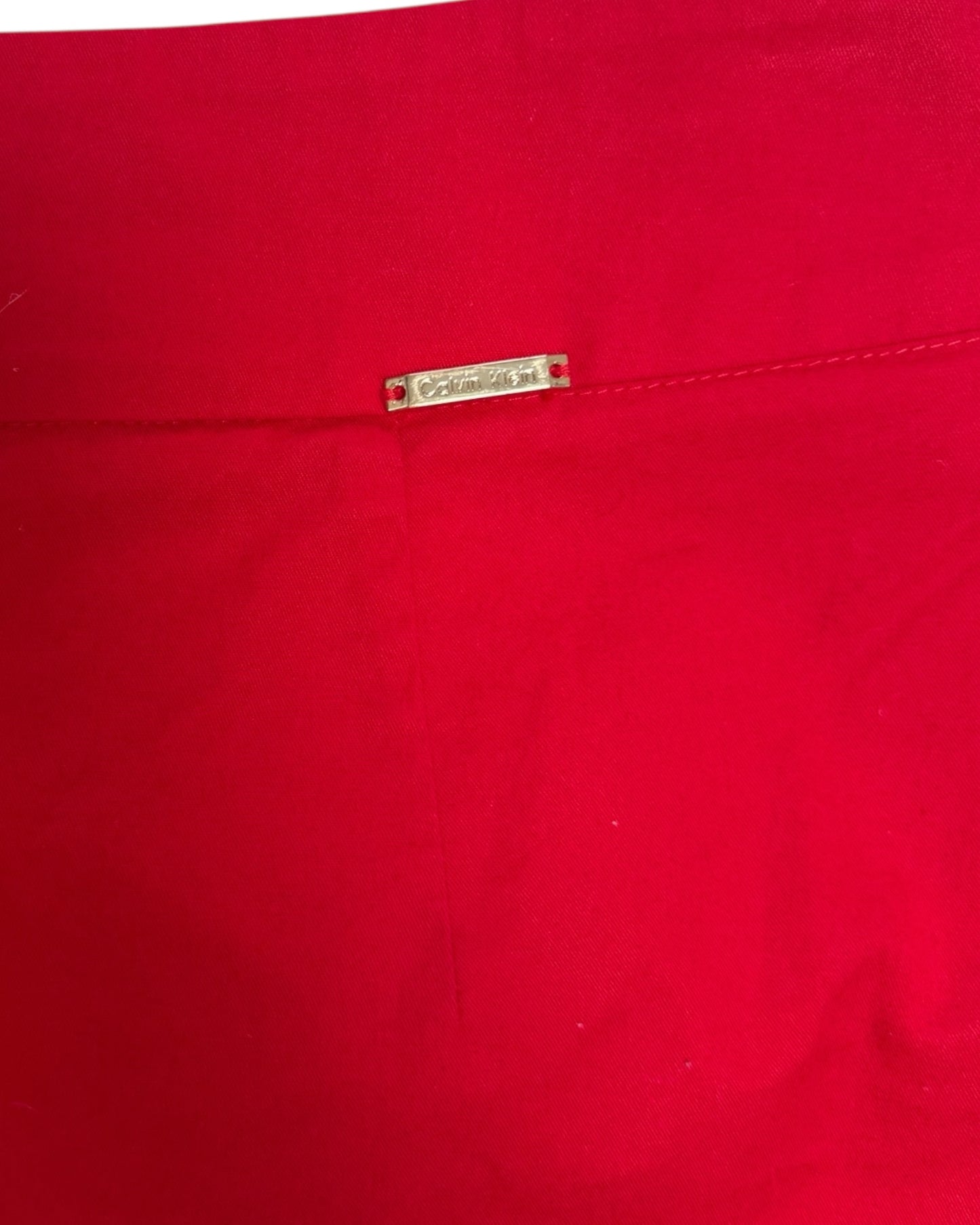 Vintage Calvin Klein Red Mini Skirt