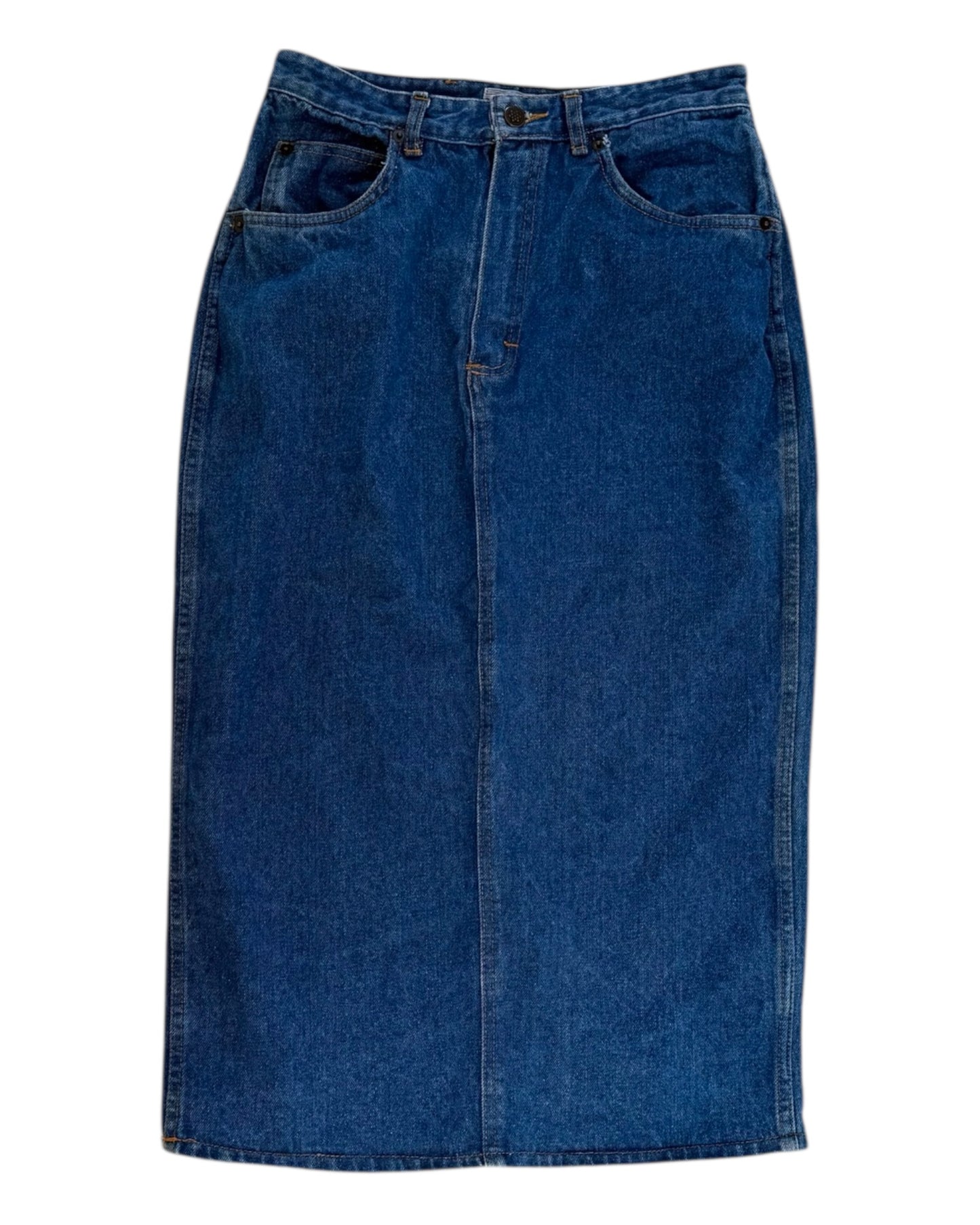 Vintage Denim Maxi Skirt
