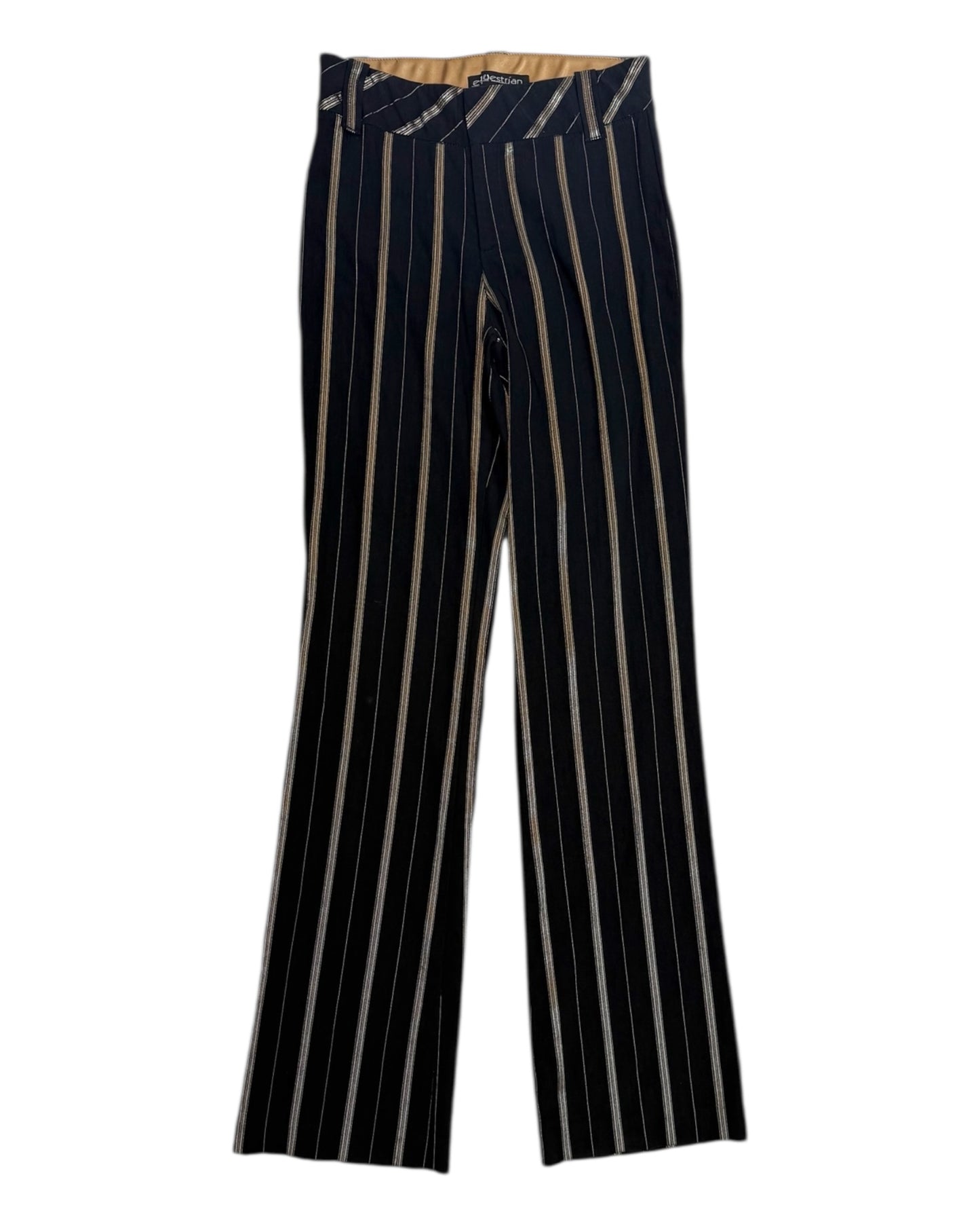 Vintage Black and Gold Stripe Trousers