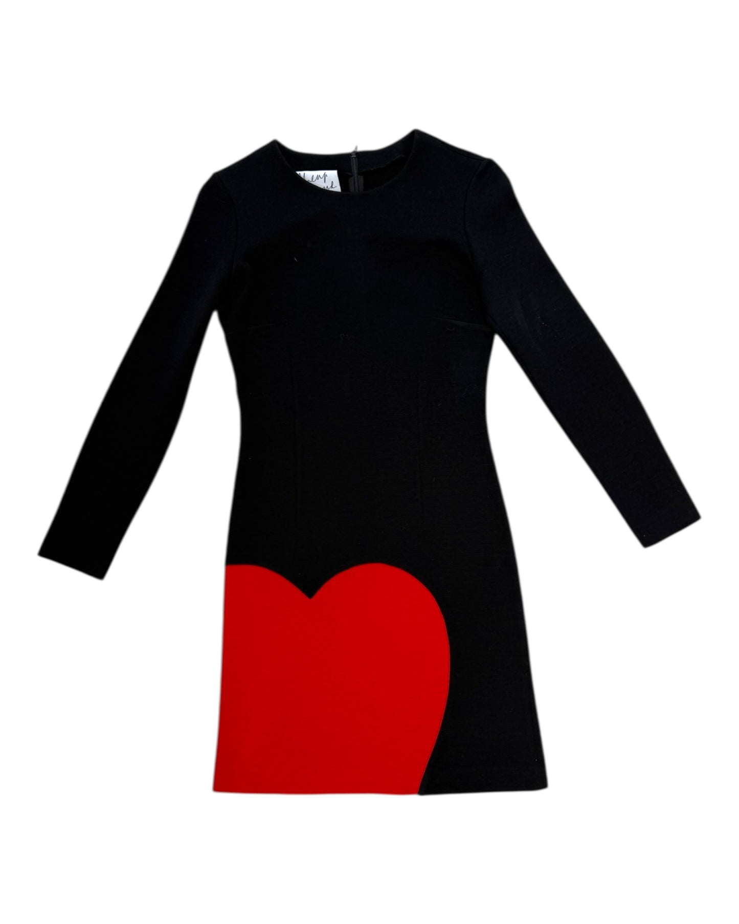 Vintage 1990s Moschino Knit Heart Dress