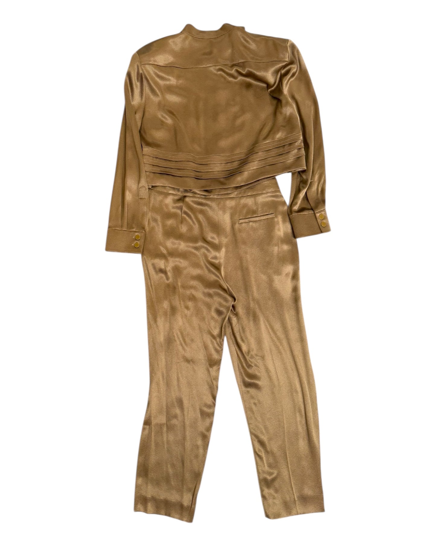 Pre-Loved Giorgio Armani Gold Pant Suit