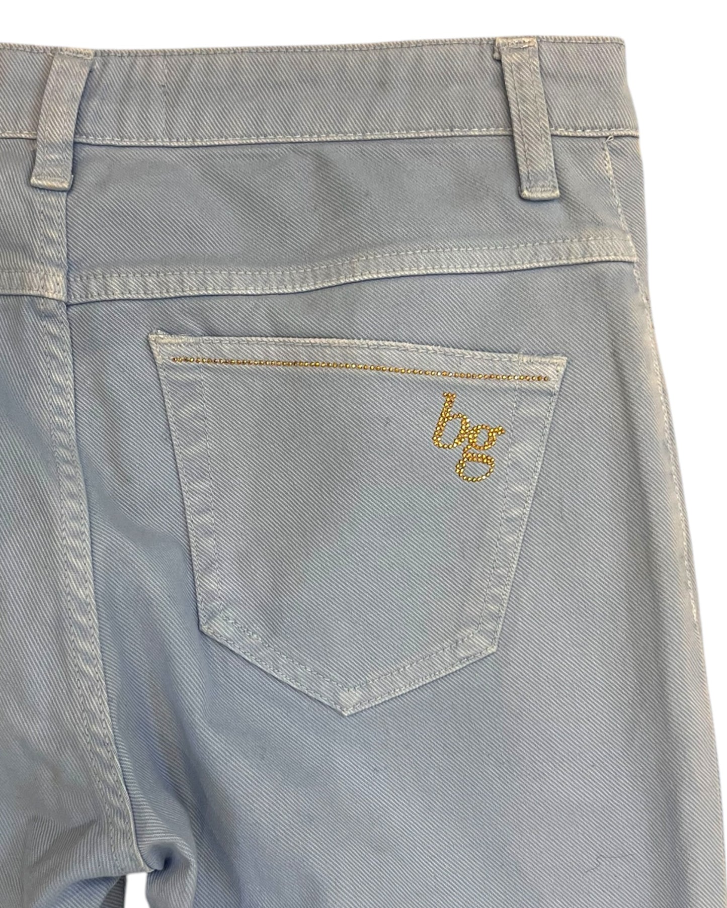 Vintage Blugirl by Blumarine Light Blue Sparkle Logo Bootcut Jeans