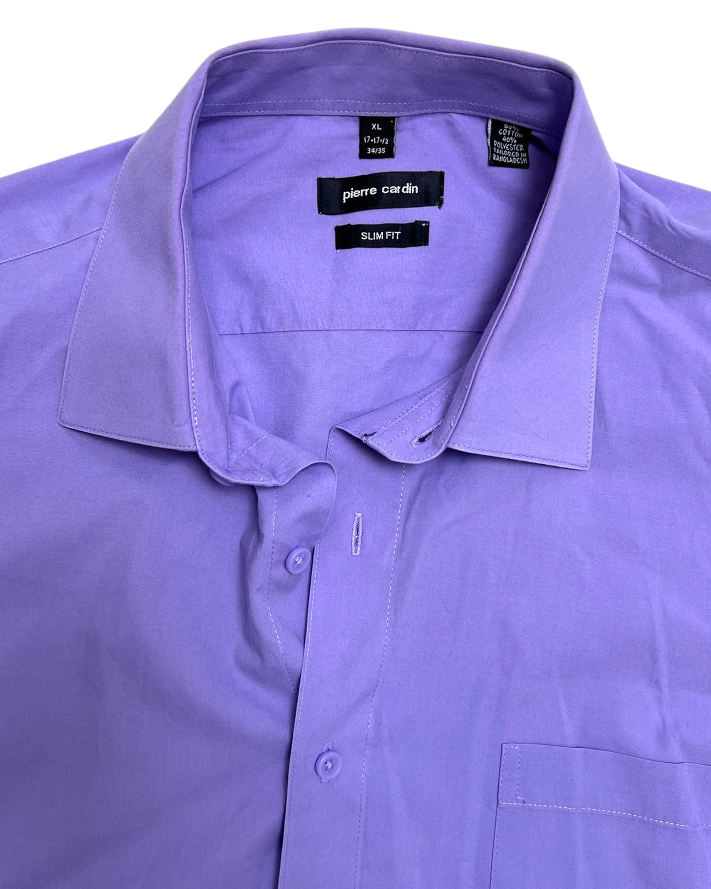 Vintage Pierre Cardin Purple Button-Up Top
