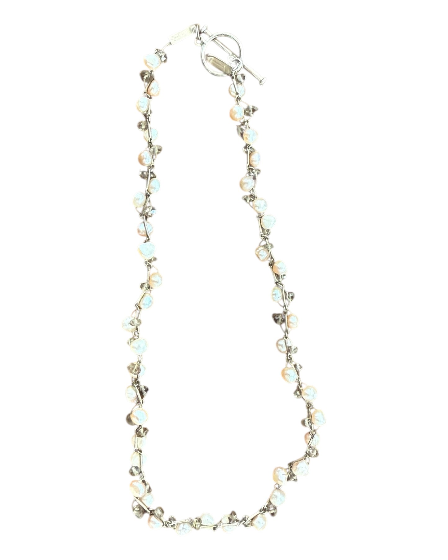 Vintage Pearl and Crystal Necklace