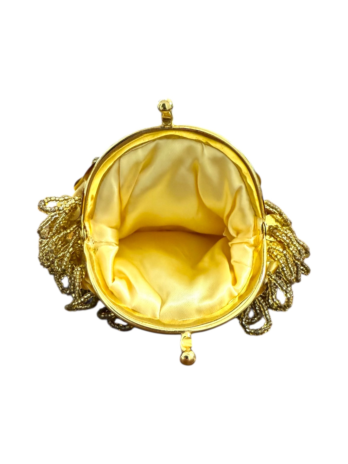 Vintage Gold Beaded Coin Purse