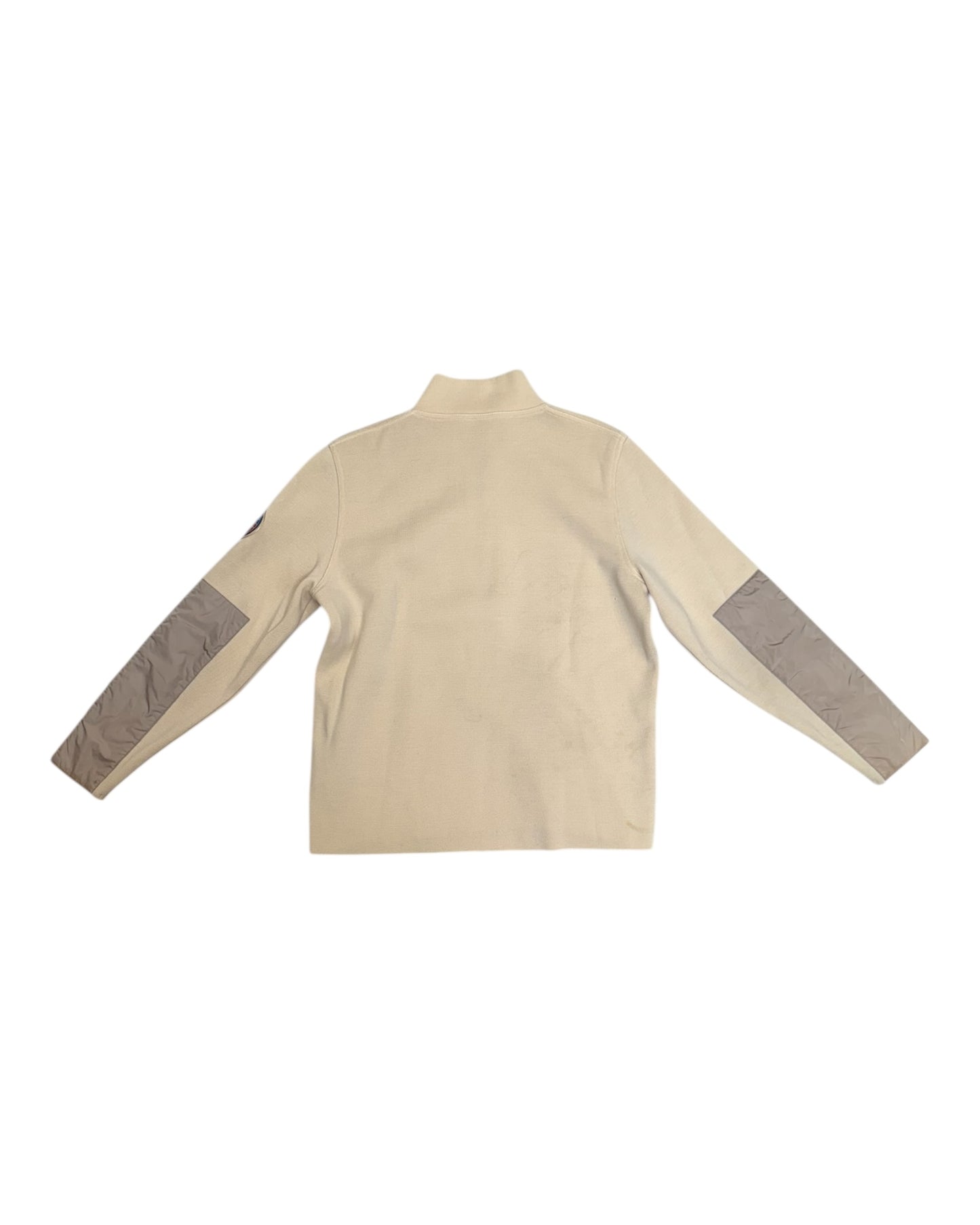 Vintage Prada Beige Quarter-Zip Sweater