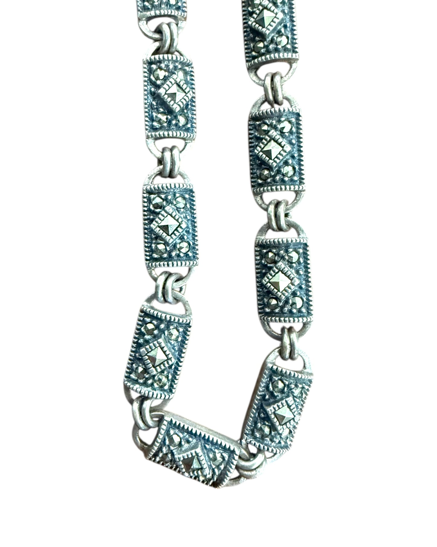 Vintage Sterling Silver Chain-Link Necklace