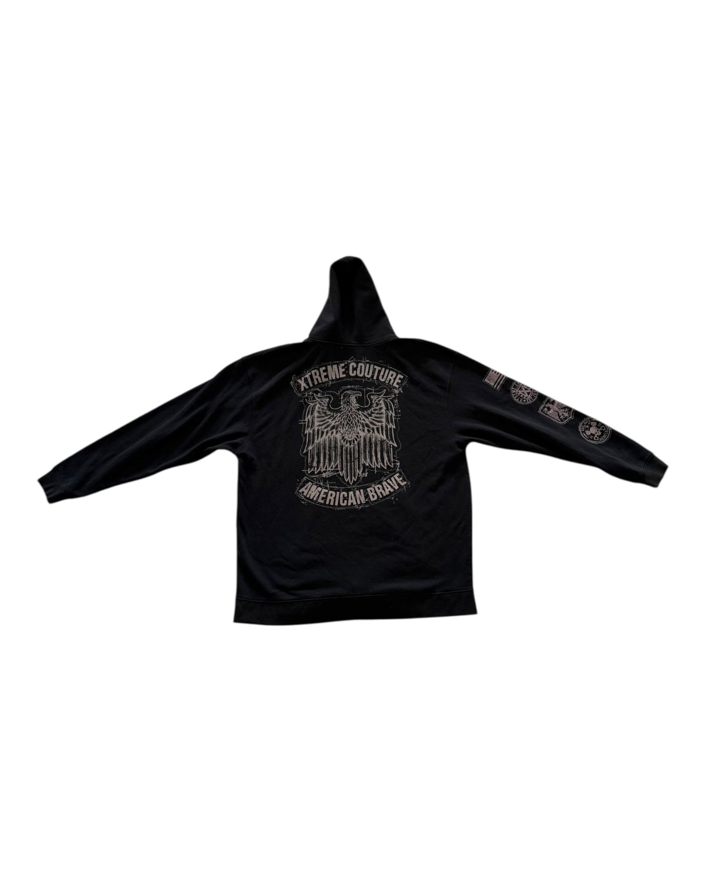 Vintage Xtreme Couture Black Zip-Up Hoodie
