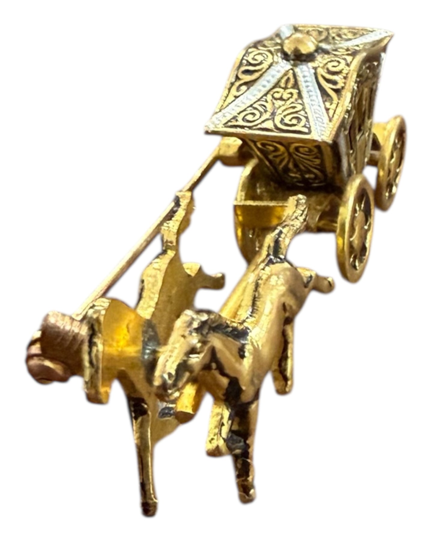 Vintage Horse and Carriage 3D Pin