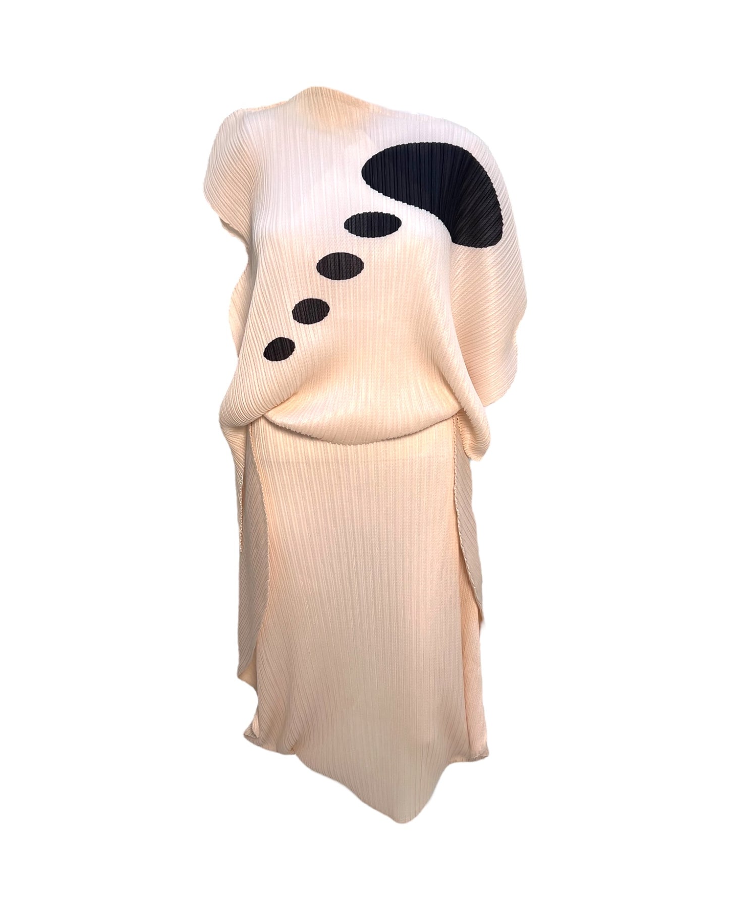 Pre-Loved Pleats Please by Issey Miyake Pleated Abstract Skirt Set