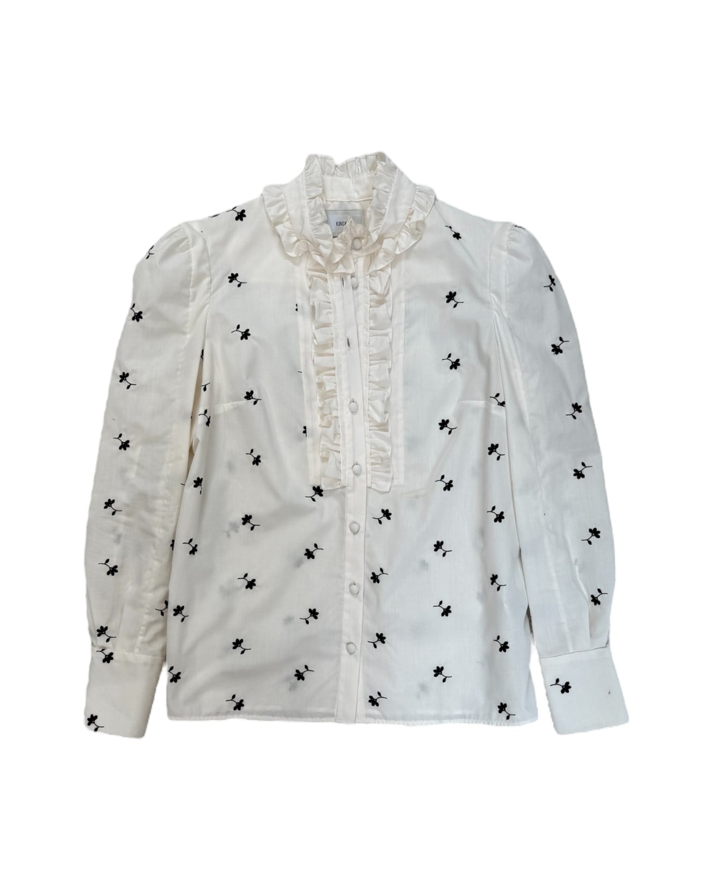 Pre-Loved ERDEM Embroidered Floral Blouse