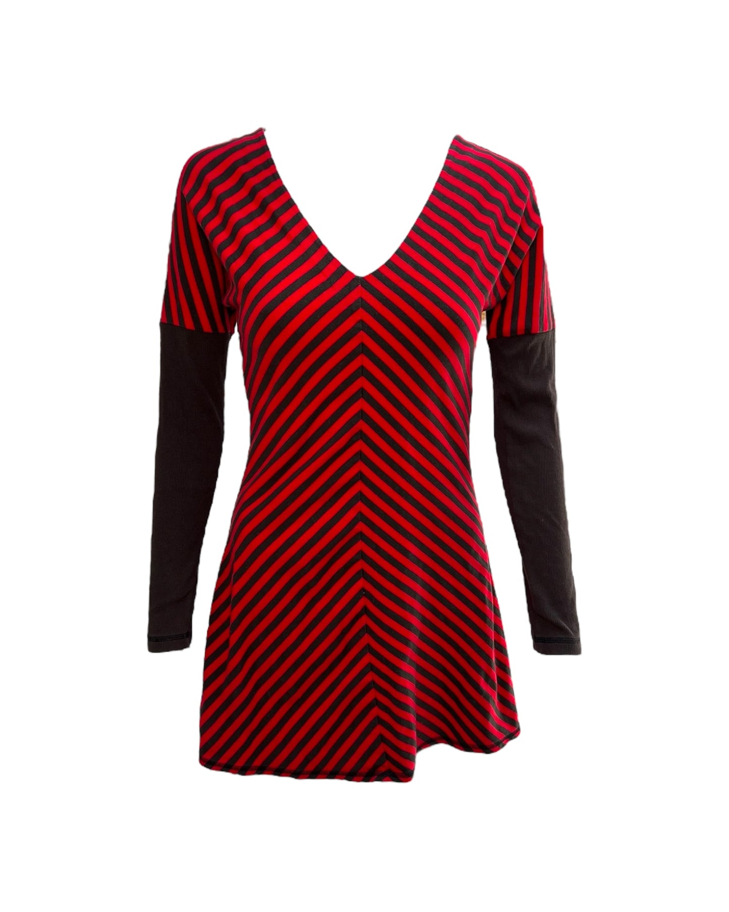 Vintage Betsey Johnson Micro Mini Brown and Red Dress