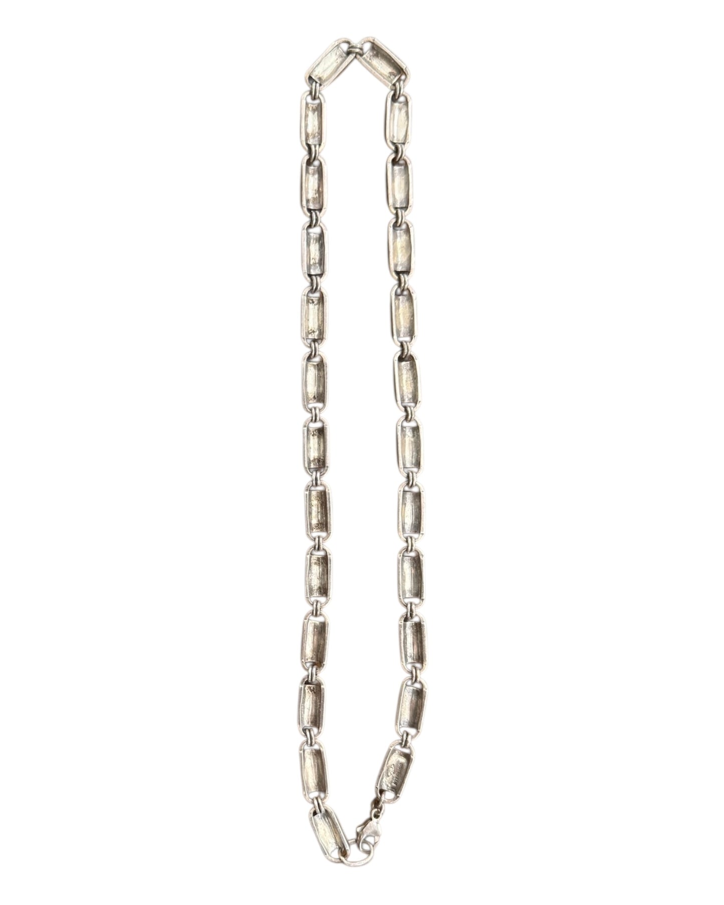 Vintage Sterling Silver Chain-Link Necklace