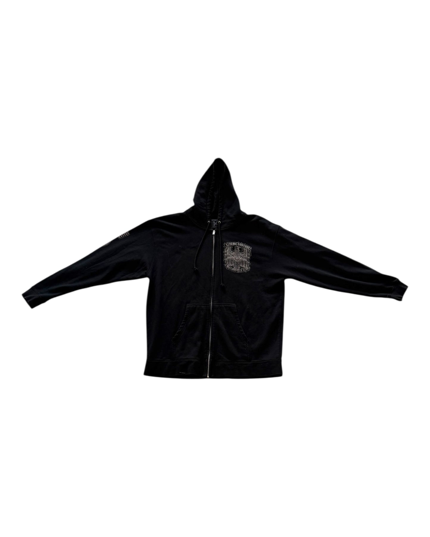 Vintage Xtreme Couture Black Zip-Up Hoodie