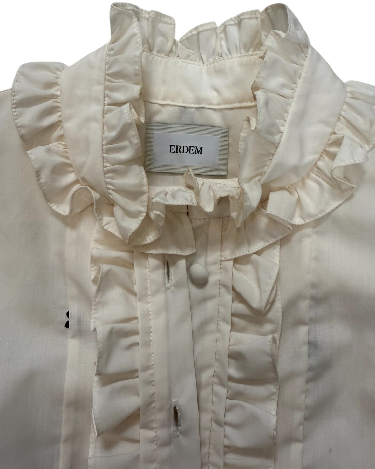 Pre-Loved ERDEM Embroidered Floral Blouse