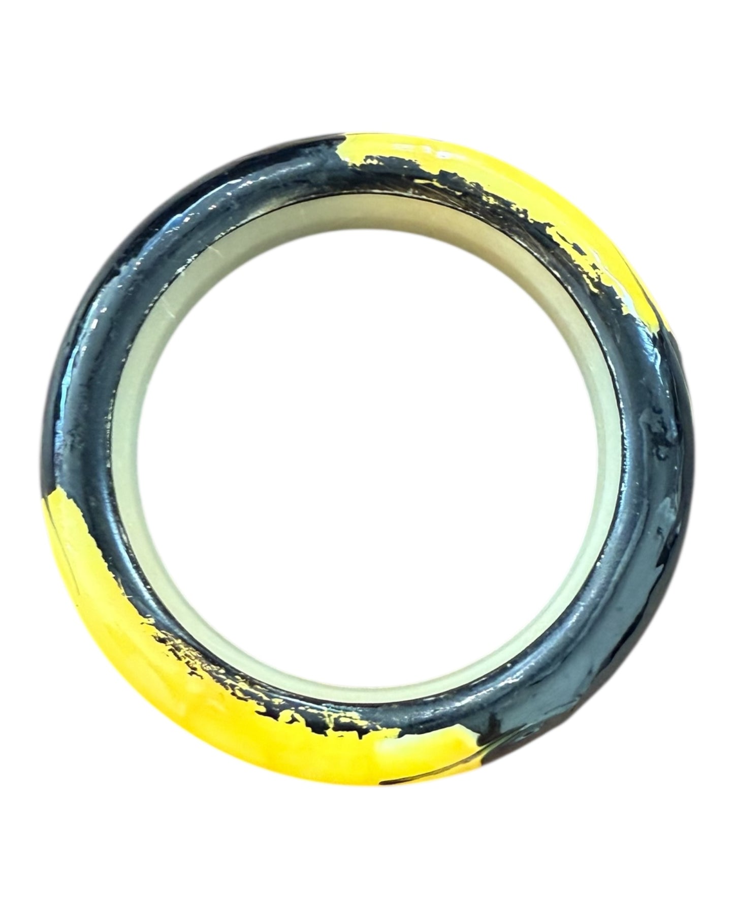 Vintage Yellow and Black Bangle