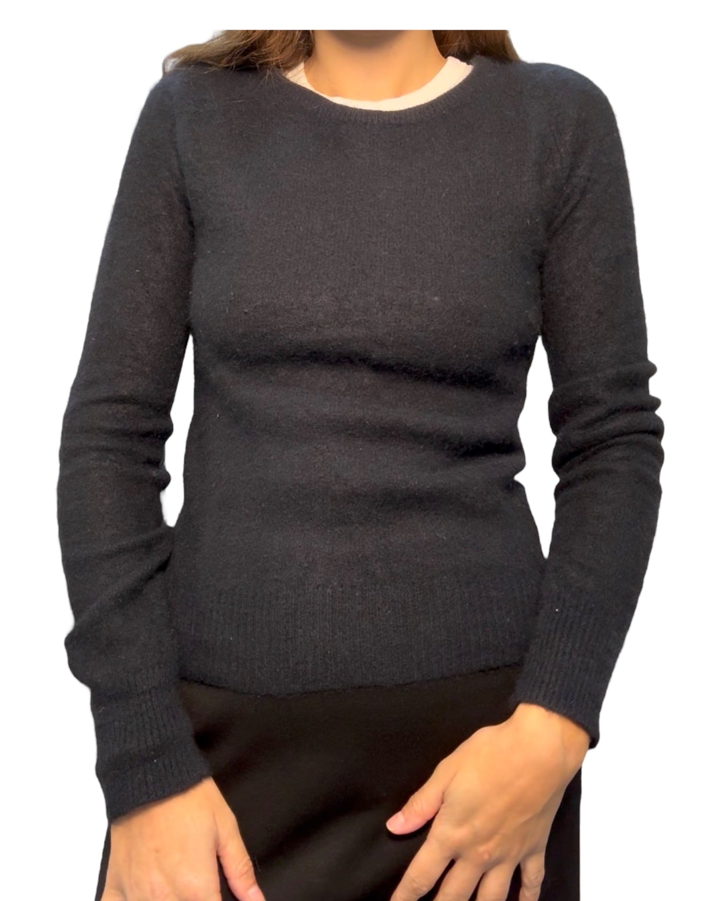 Vintage Diesel Black Angora Wool Sweater