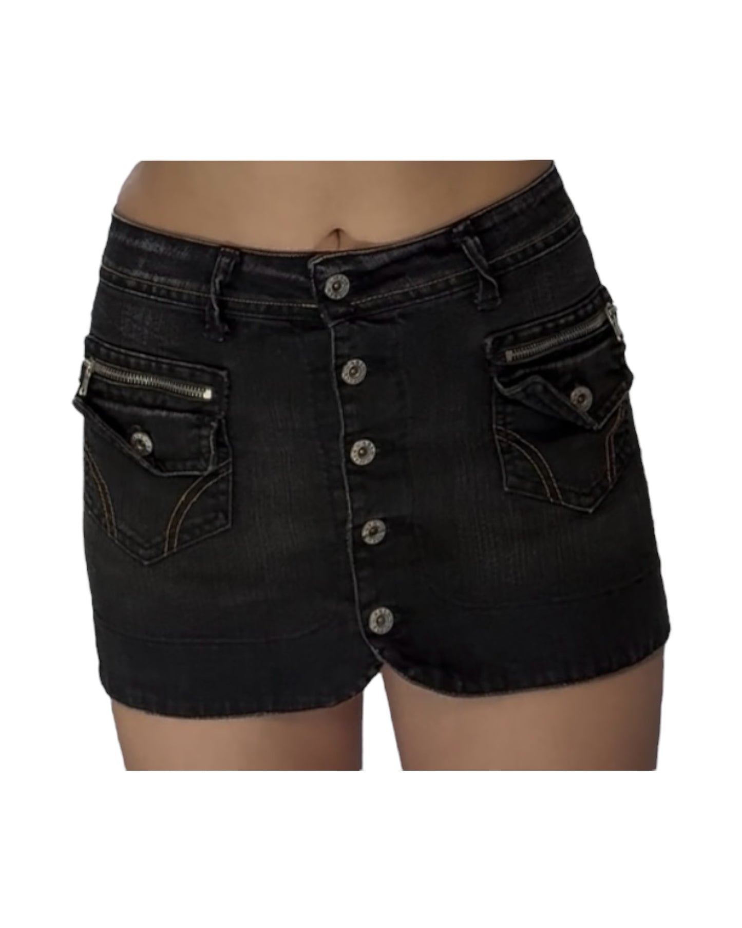 Vintage Asia Jeans Micro Mini Denim Skirt