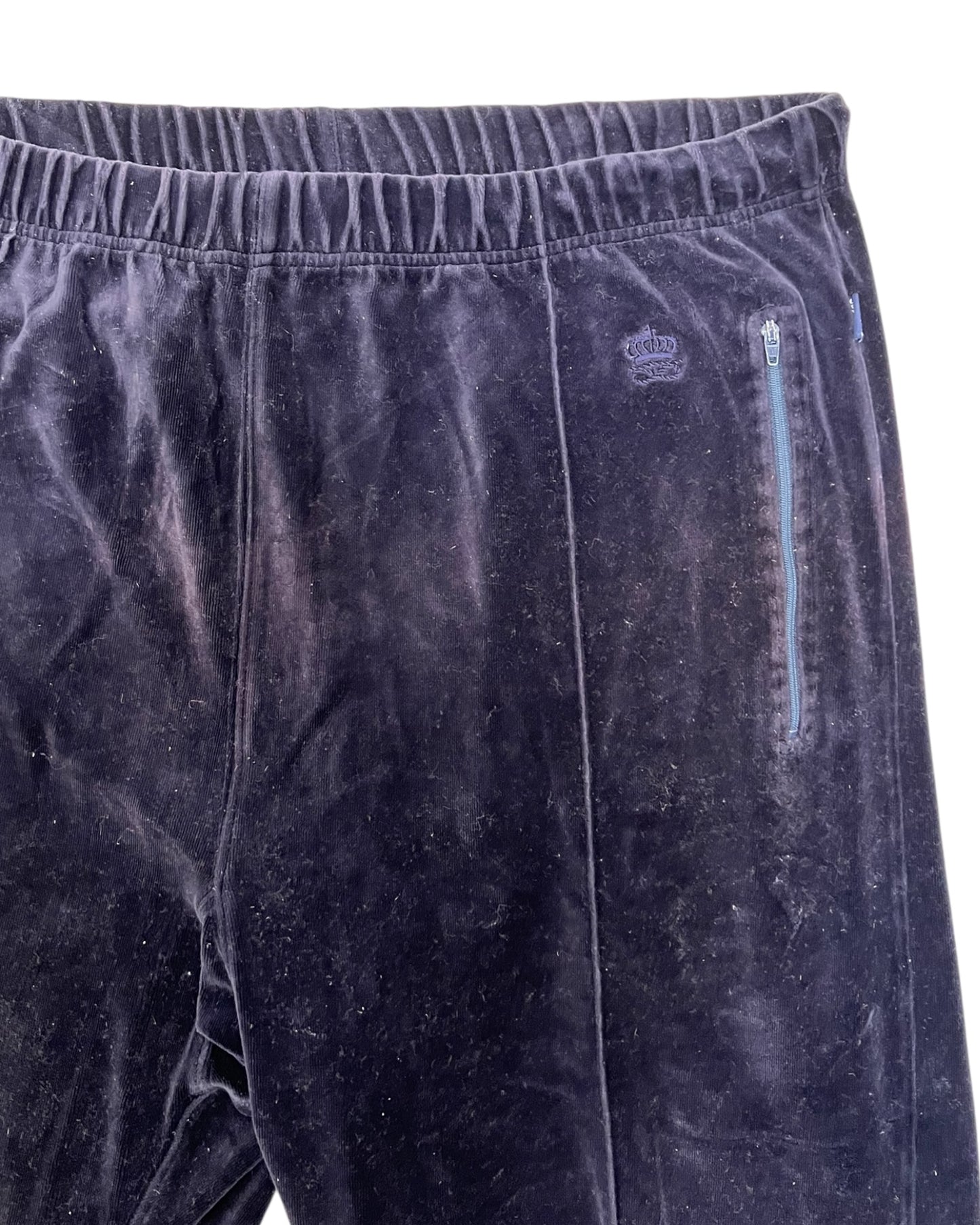 Vintage Supreme Black Velour Sweatpants