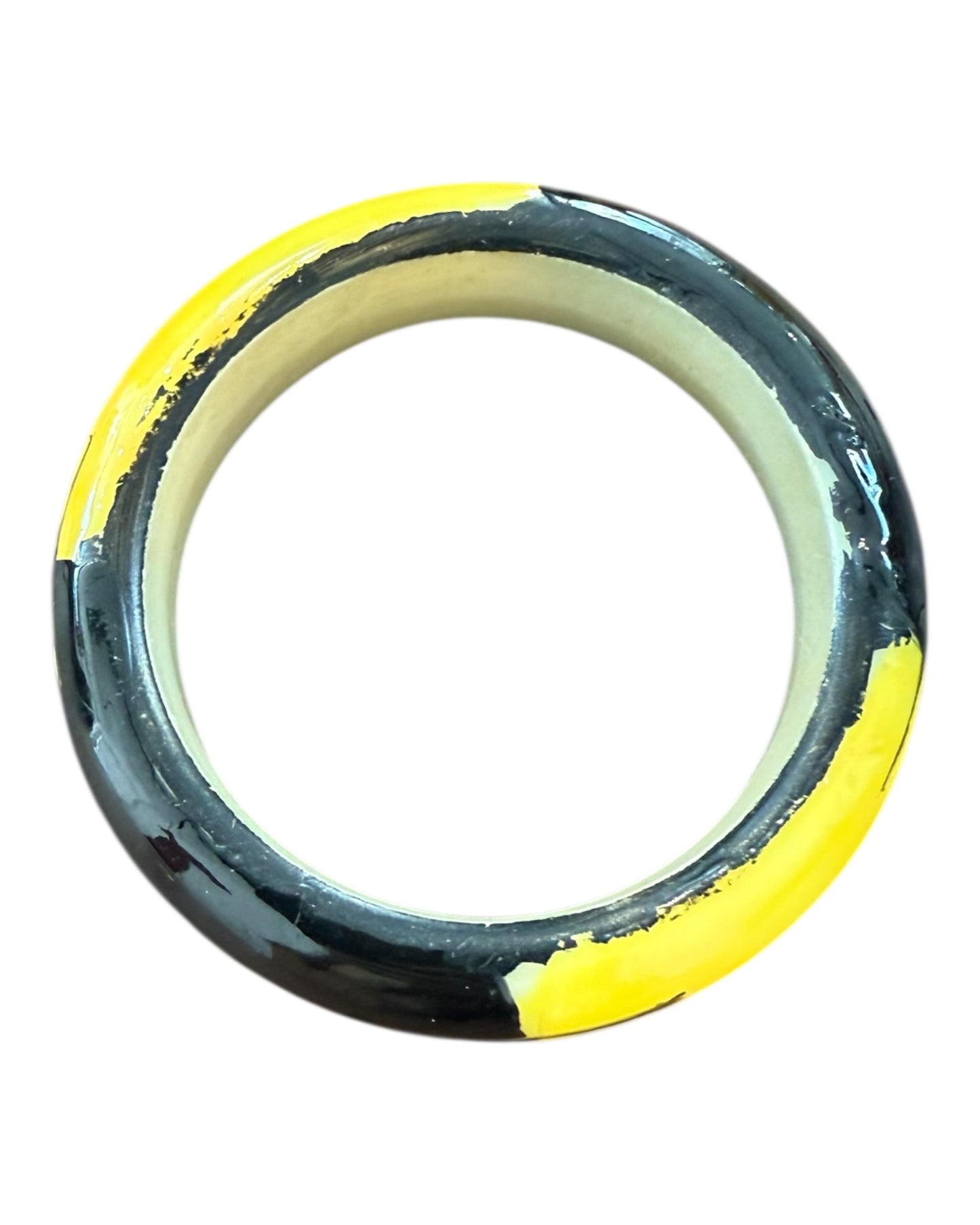Vintage Yellow and Black Bangle