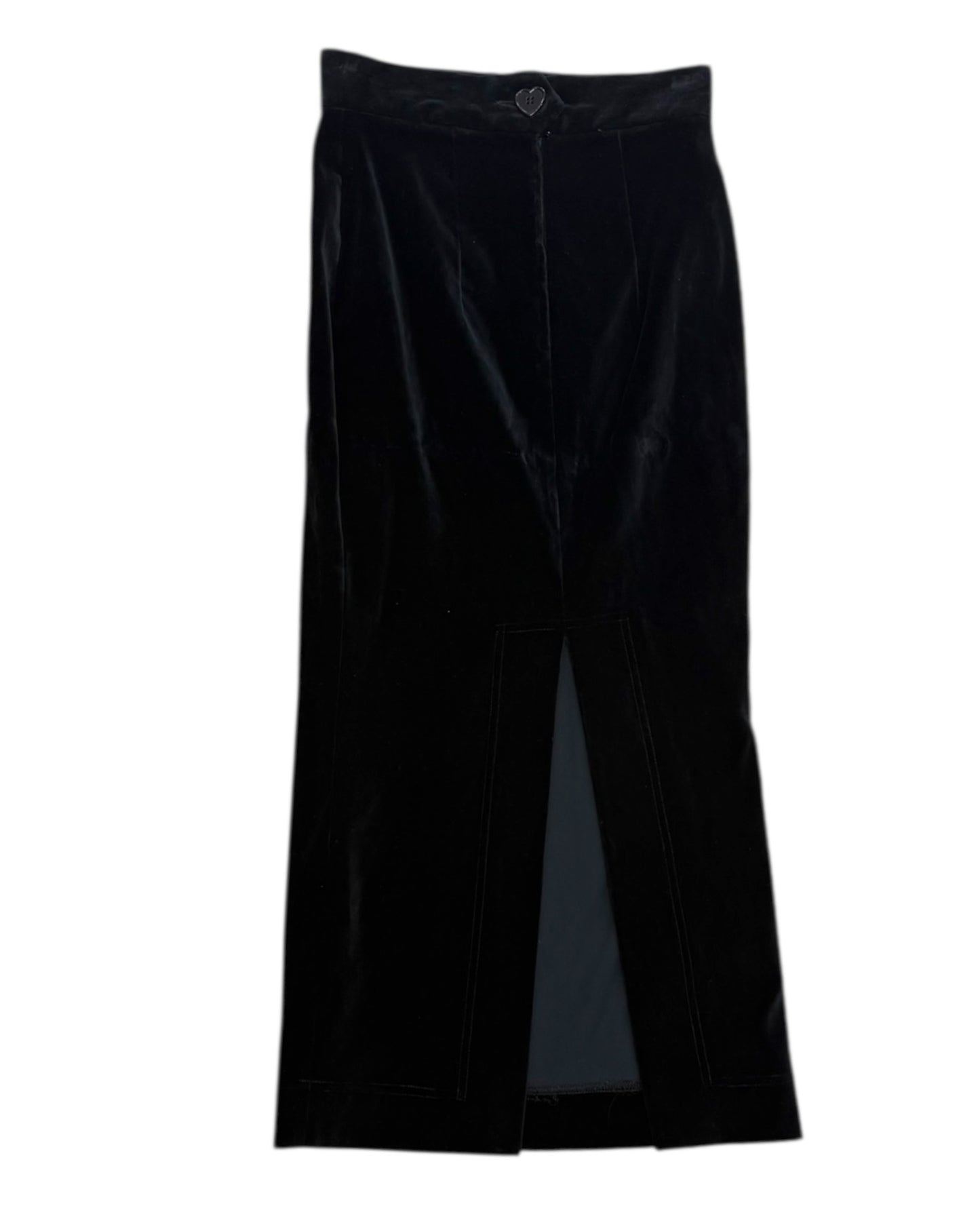 Vintage Moschino Velvet Midi Skirt