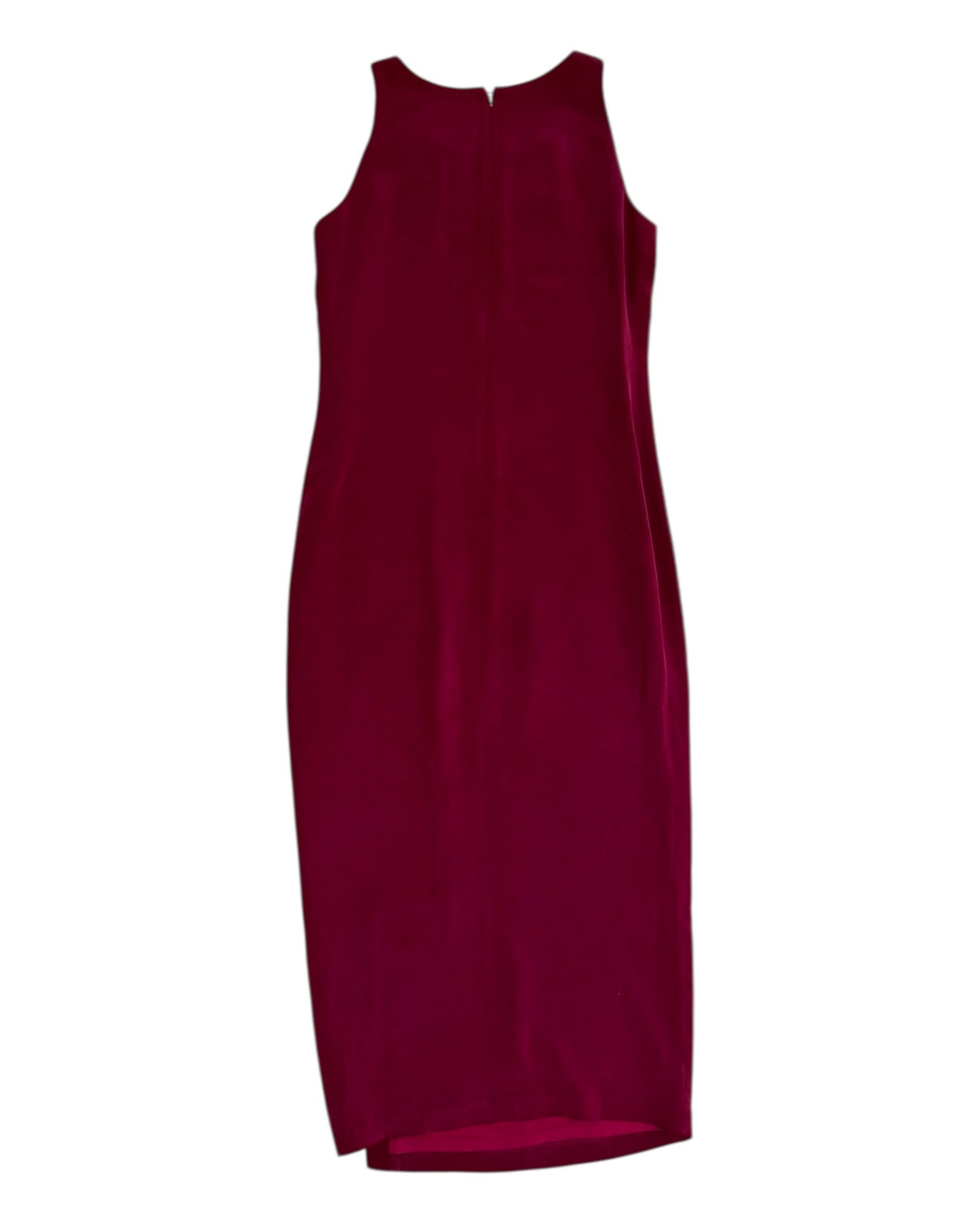 Vintage Ann Taylor Merlot Silk Maxi Dress