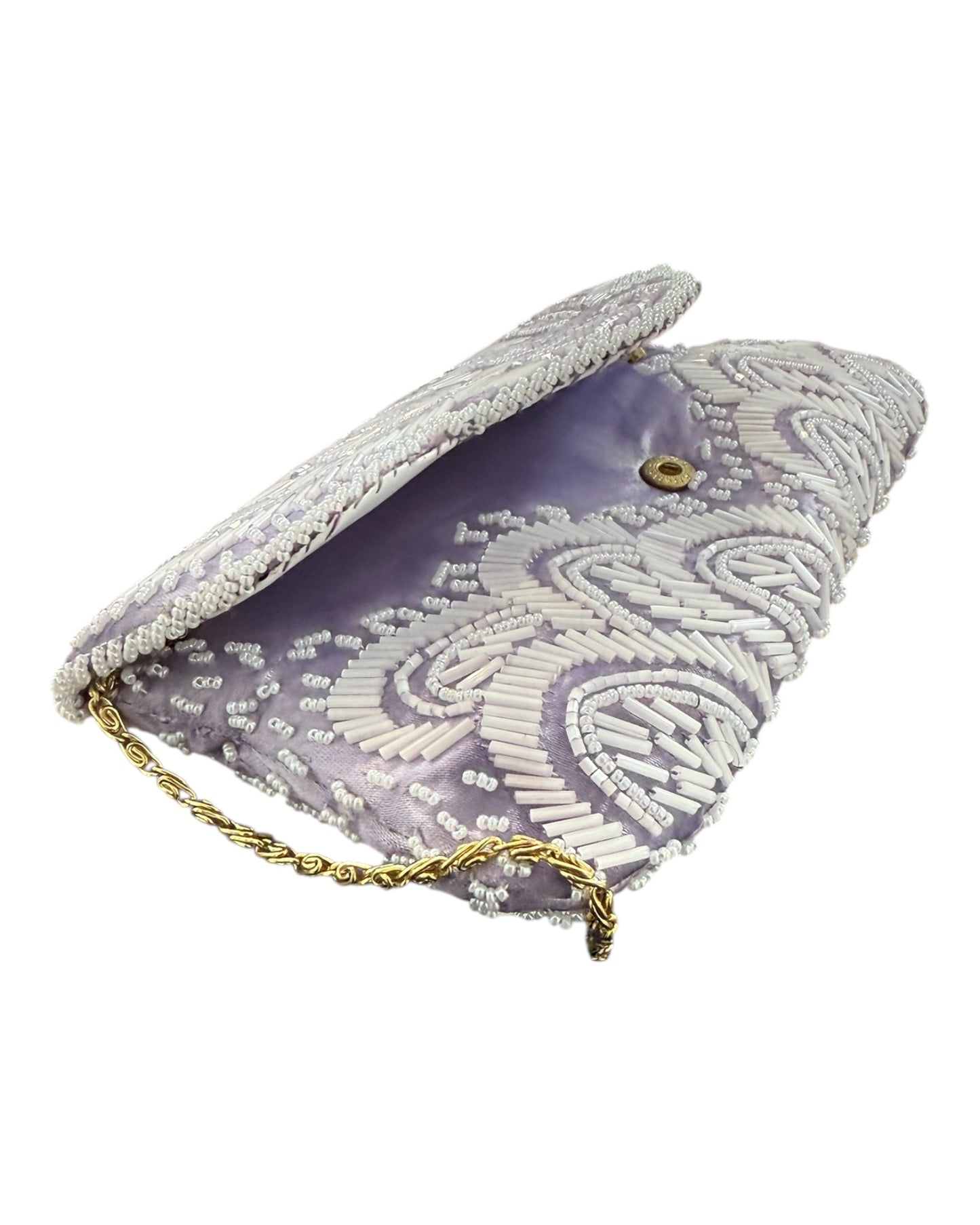 Vintage Purple Beaded Purse