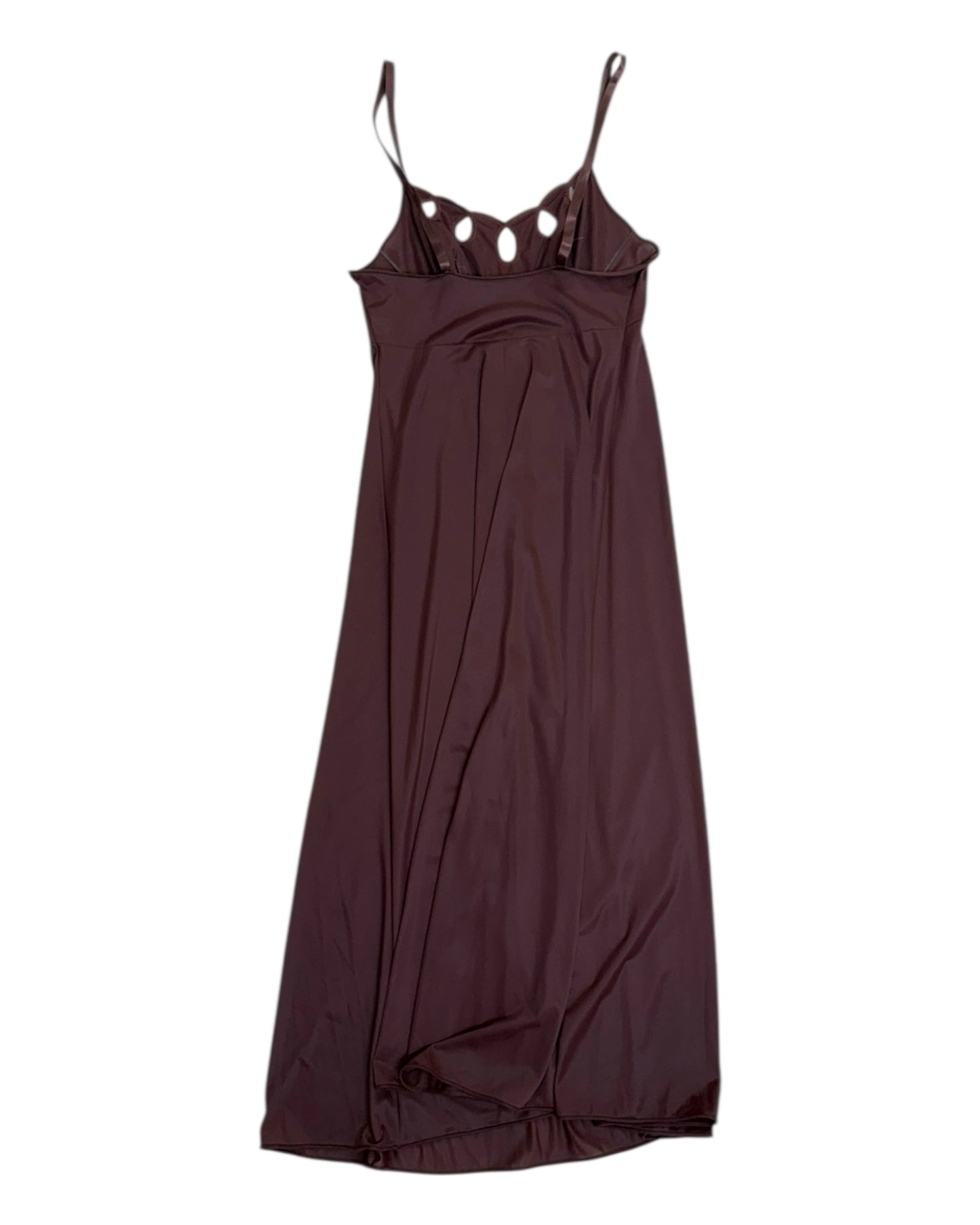 Vintage Brown Maxi Slip Dress