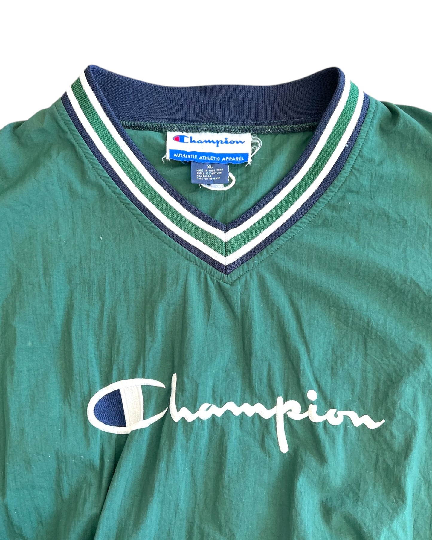 Vintage Champion Green Windbreaker Pullover