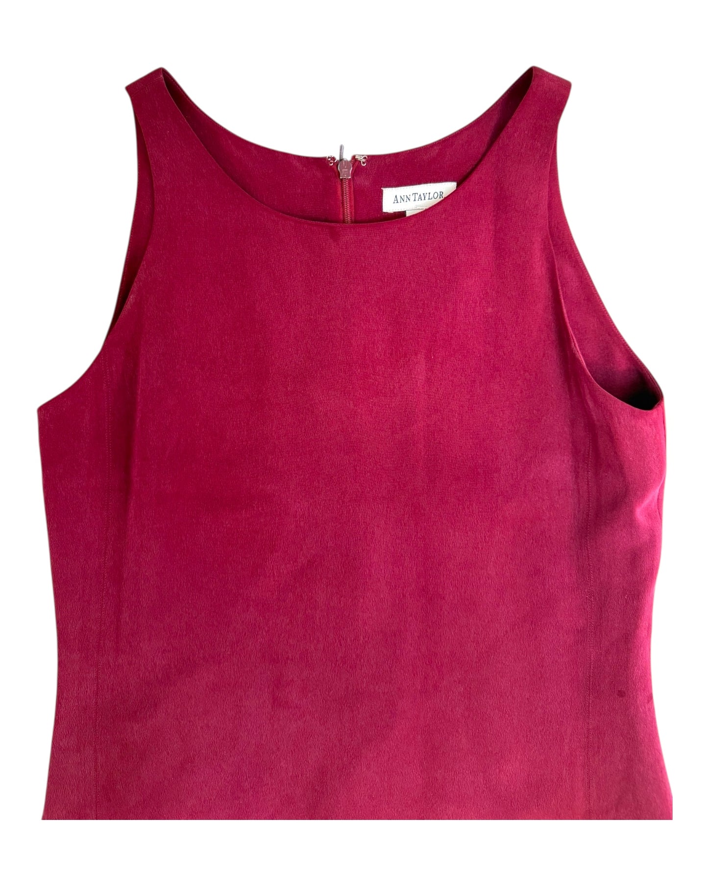 Vintage Ann Taylor Merlot Silk Maxi Dress