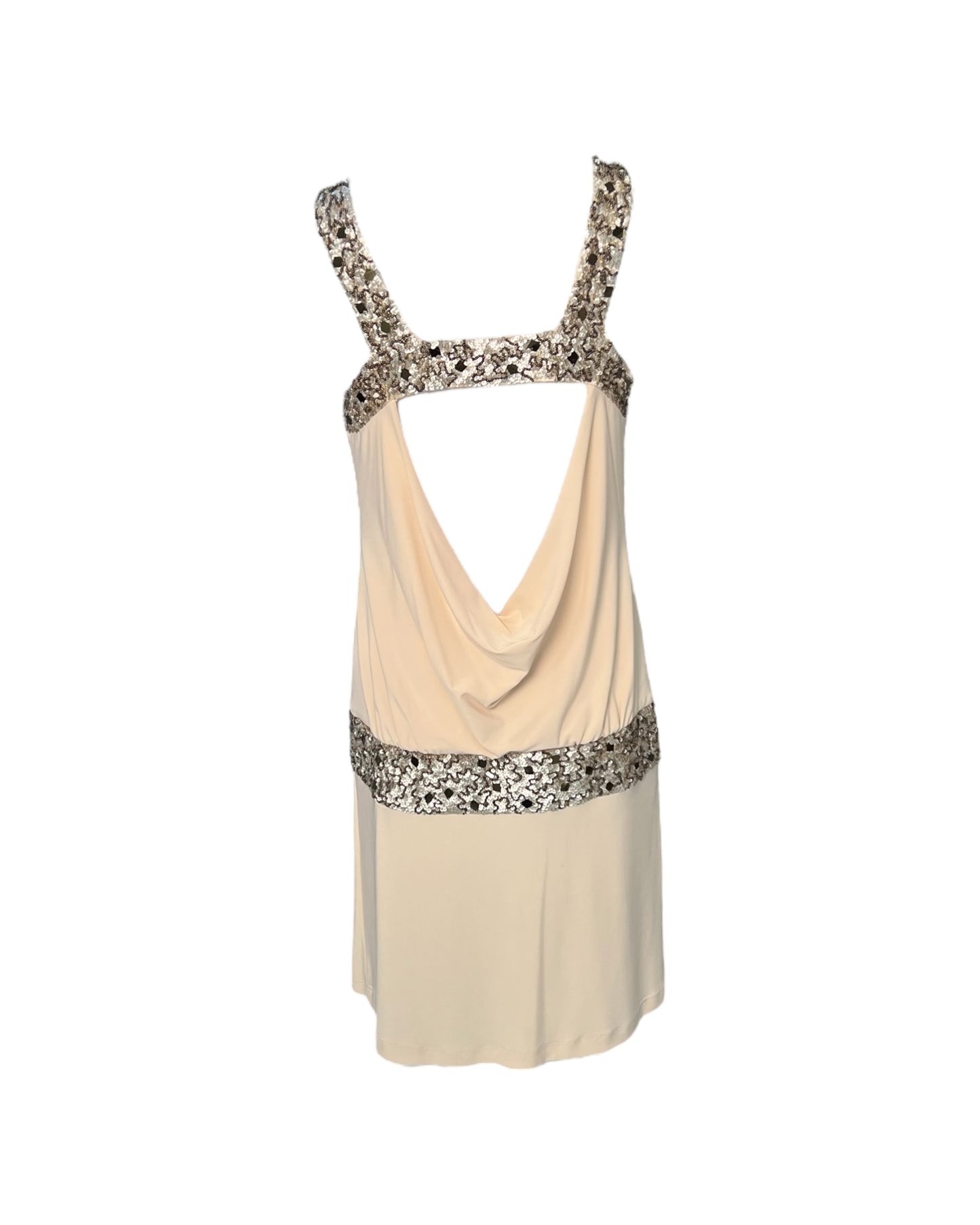 Vintage Sue Wong Drop-Waist Sequin Mini Dress