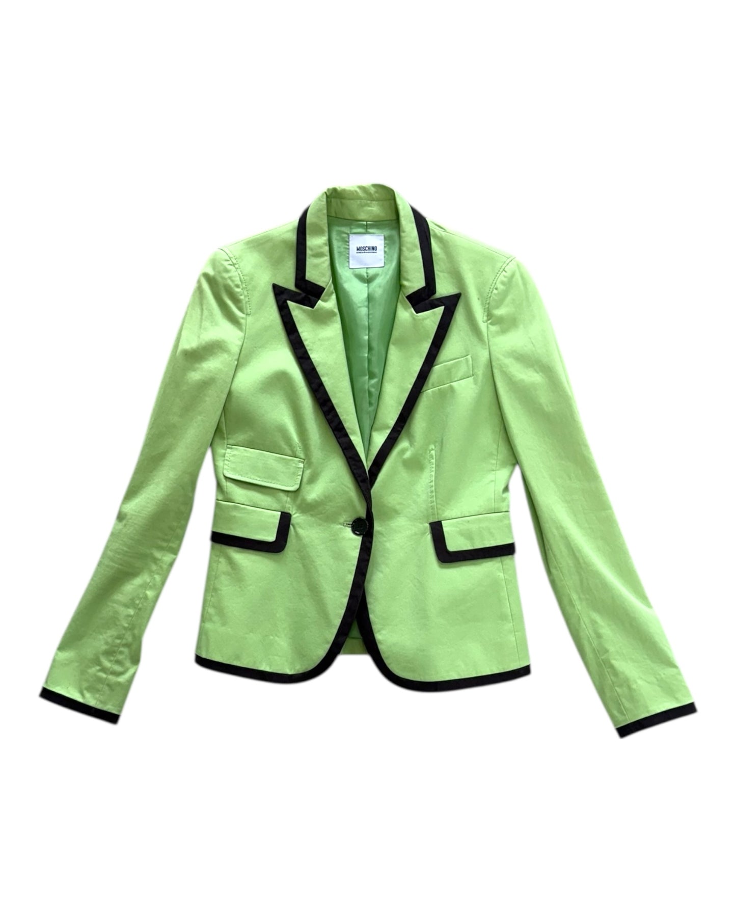 Vintage 2000 Moschino Green and Black Blazer