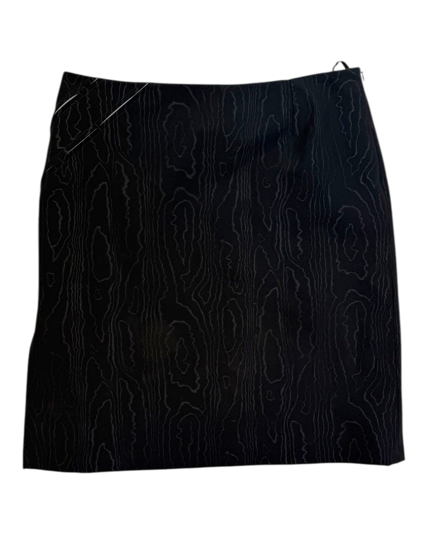 Vintage 2000s Versace Graphic Print Black Skirt