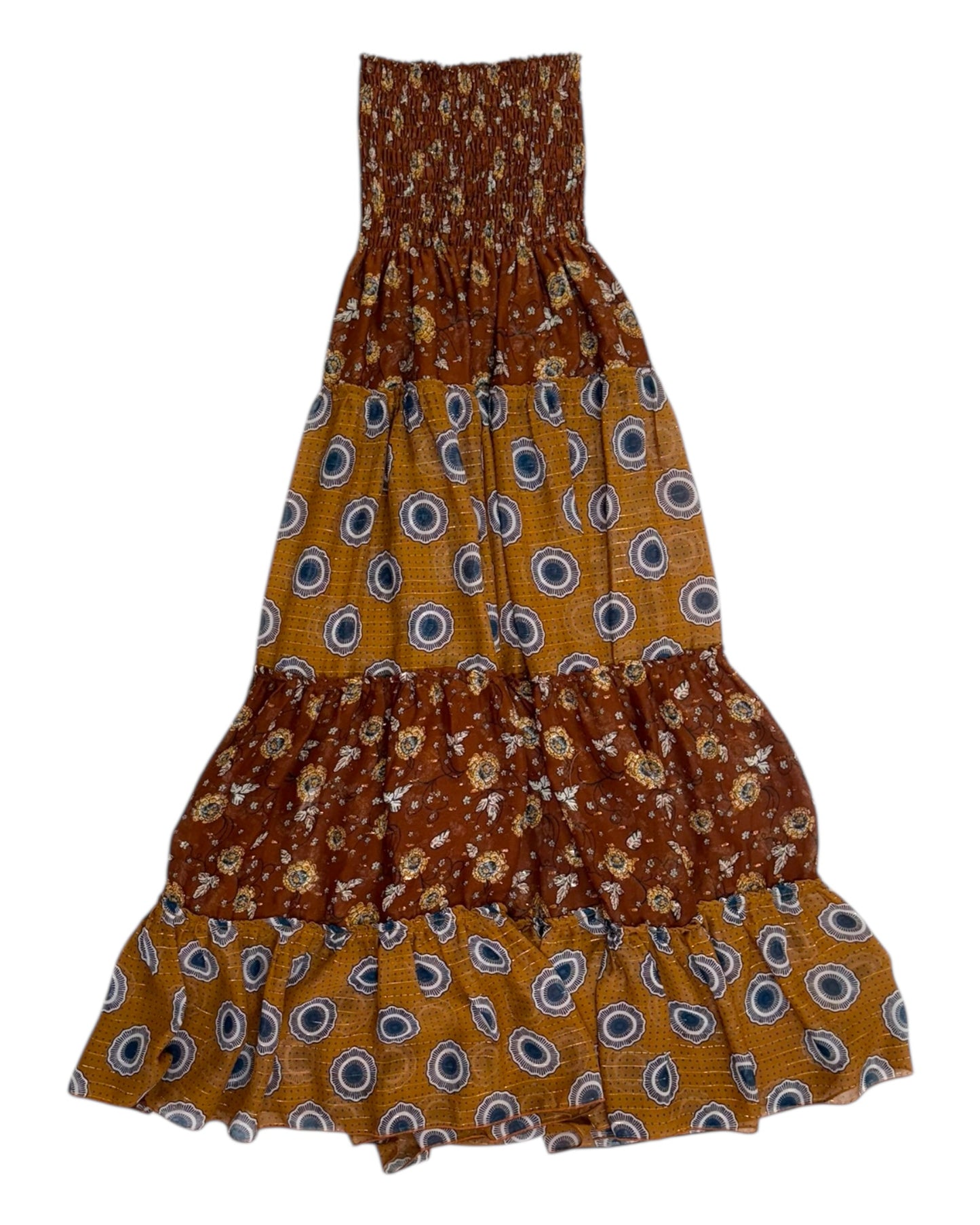 Pre-Loved Brown Scrunchy Dress or Skirt