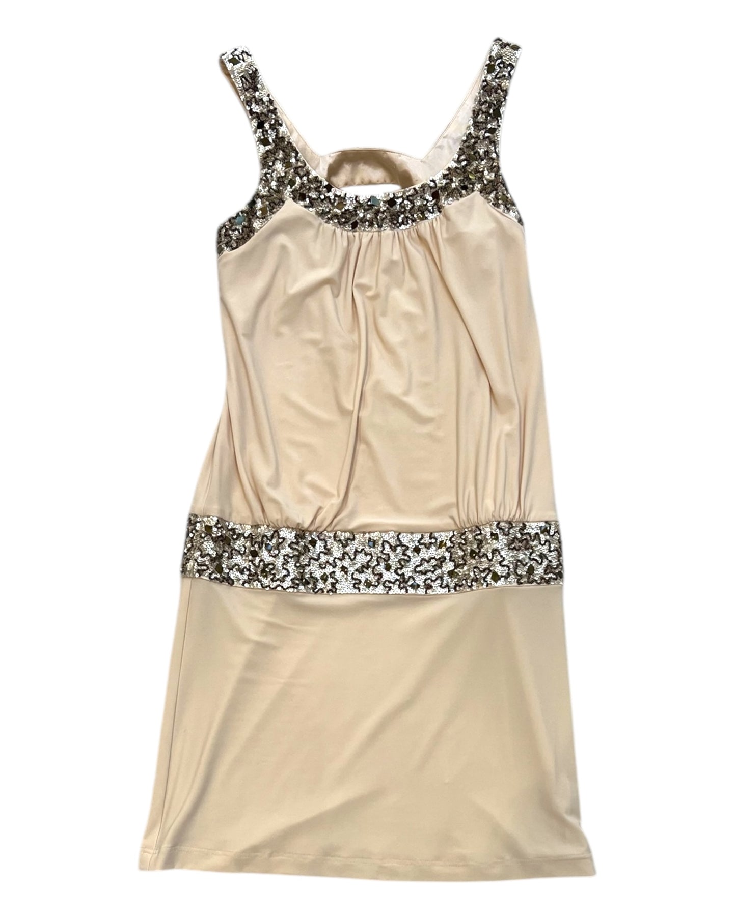 Vintage Sue Wong Drop-Waist Sequin Mini Dress