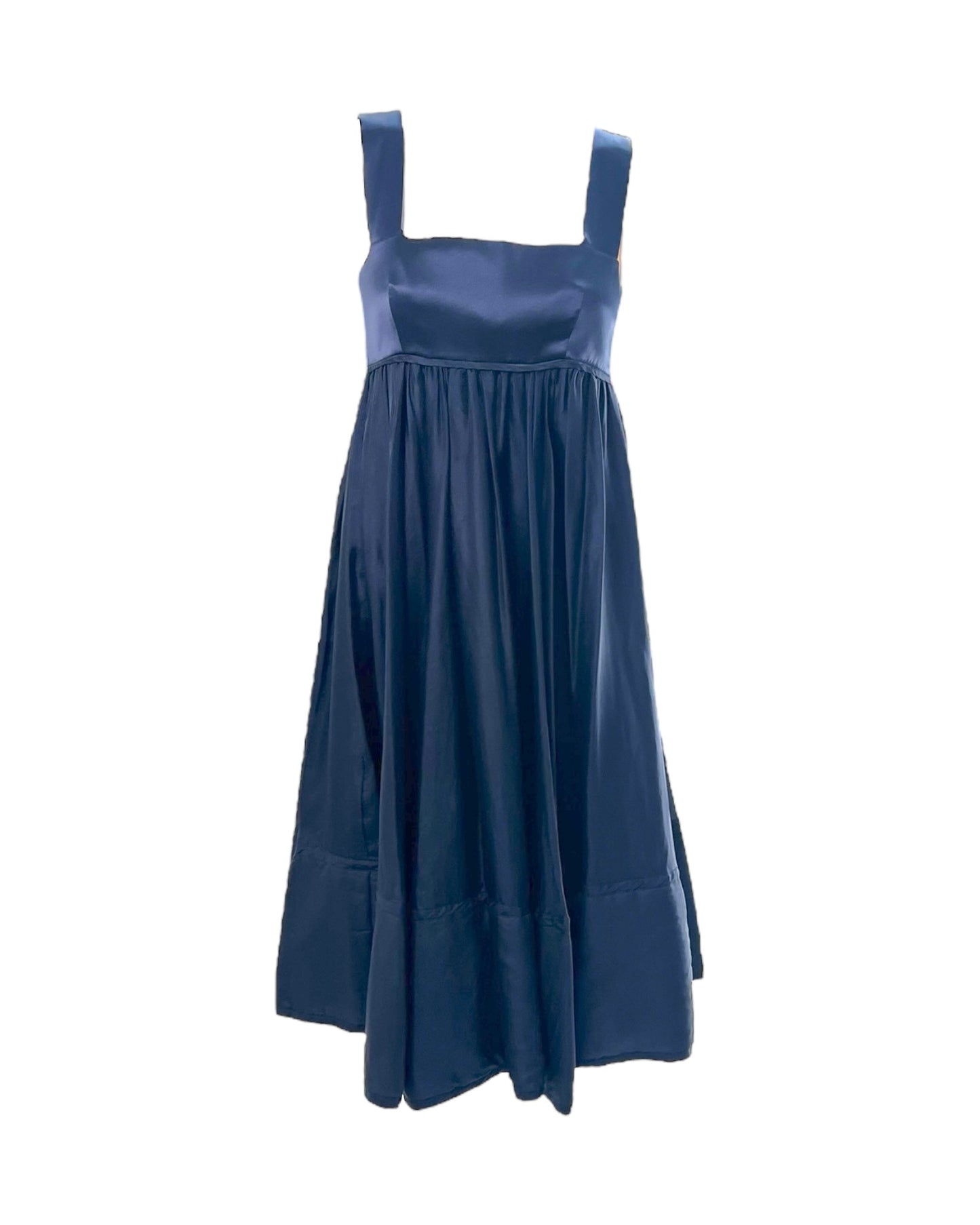 Vintage DKNY Navy Blue Silk Dress