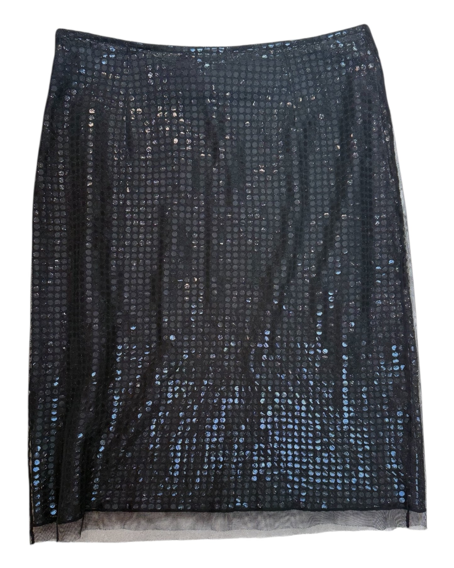 Vintage Vivienne Tam Black Sequin Skirt