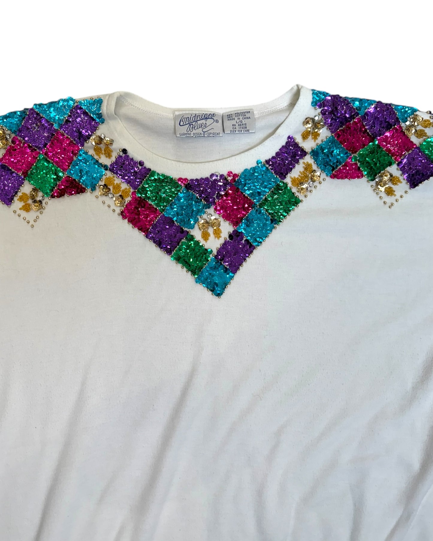Vintage 1980s Sequin Tee