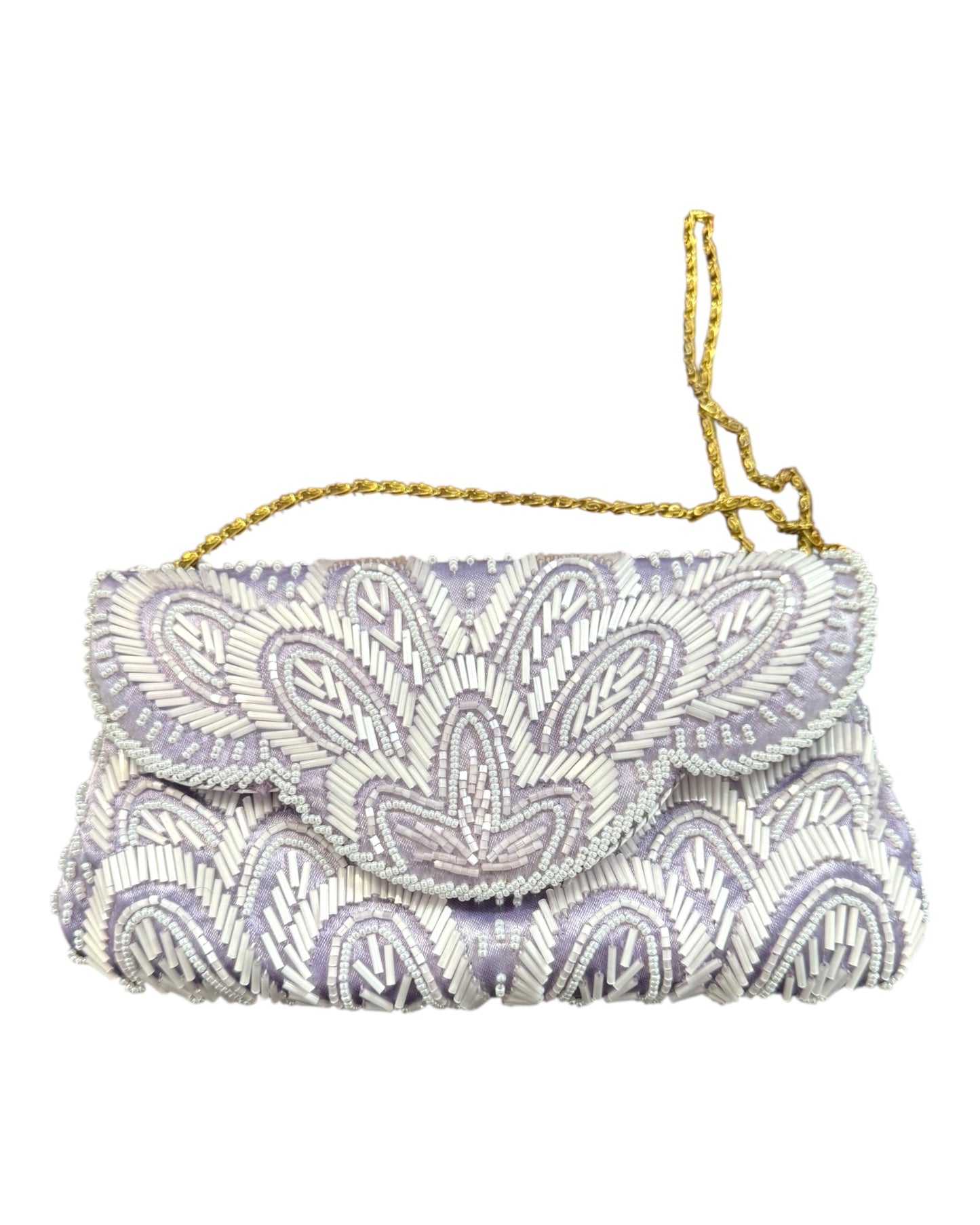 Vintage Purple Beaded Purse