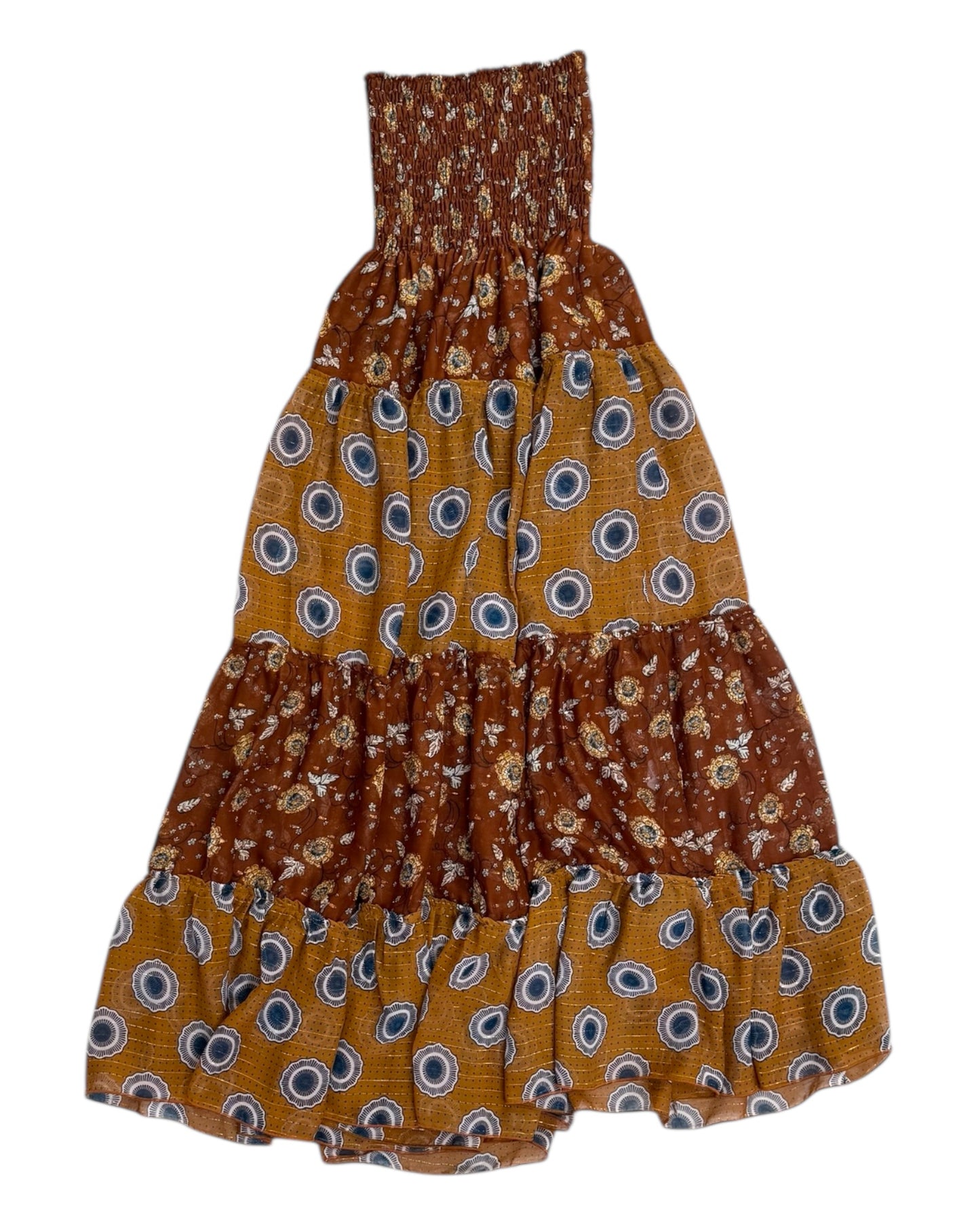 Pre-Loved Brown Scrunchy Dress or Skirt