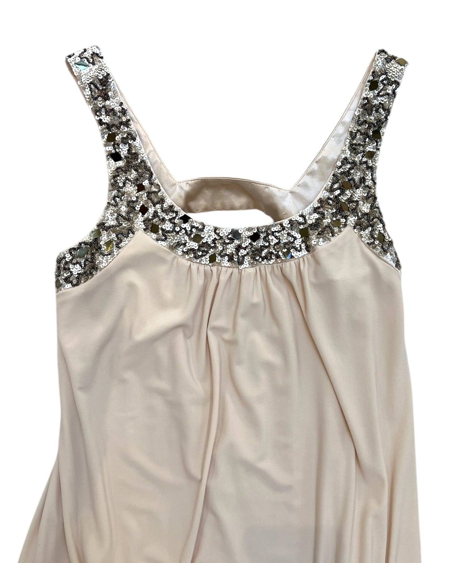 Vintage Sue Wong Drop-Waist Sequin Mini Dress