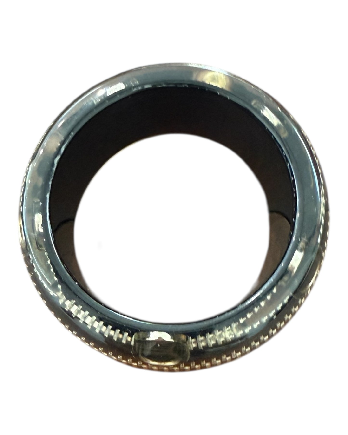 Vintage 1980s Grunge-Style Black Bangle