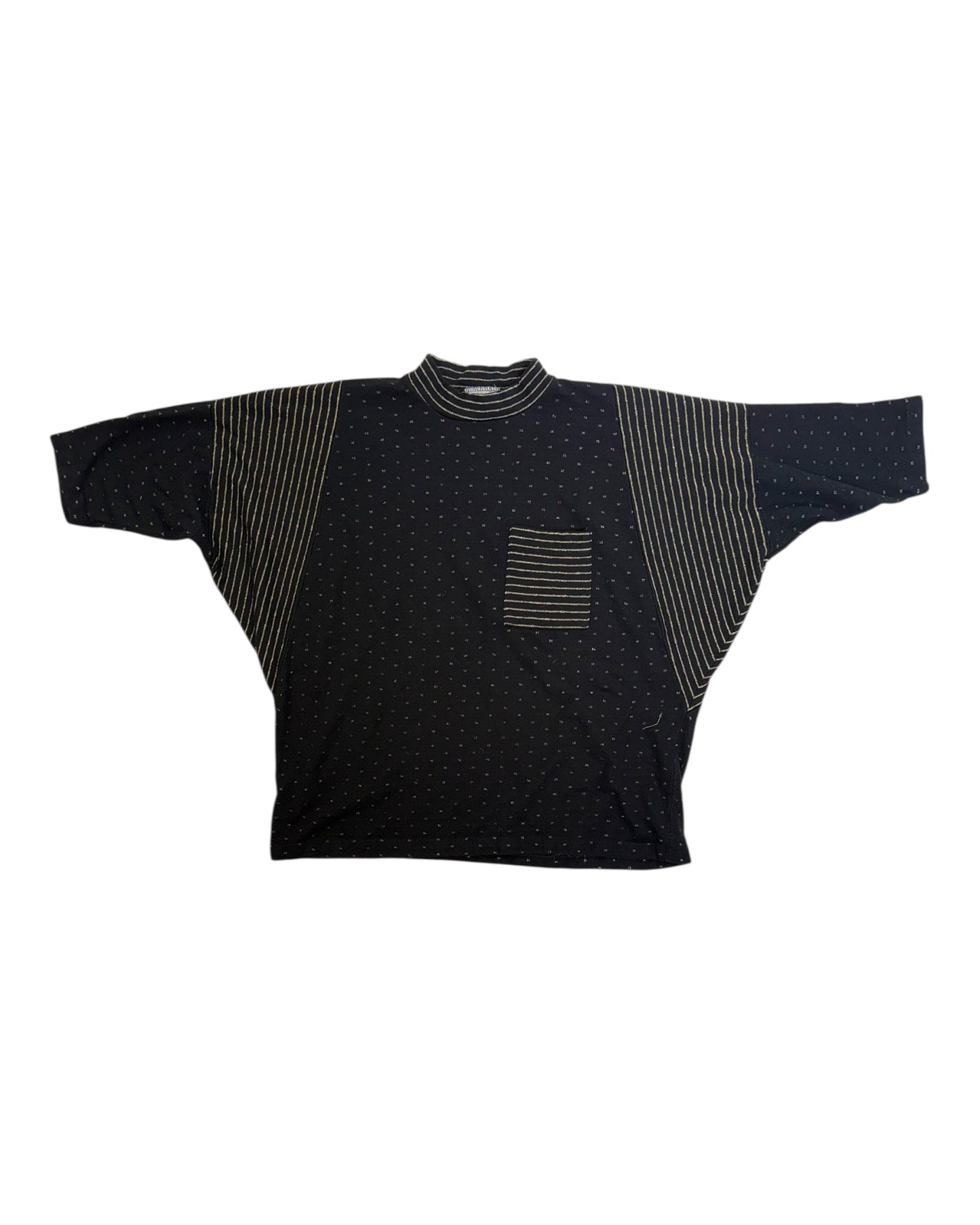 Vintage 1980s Black and Gold Sweater Set